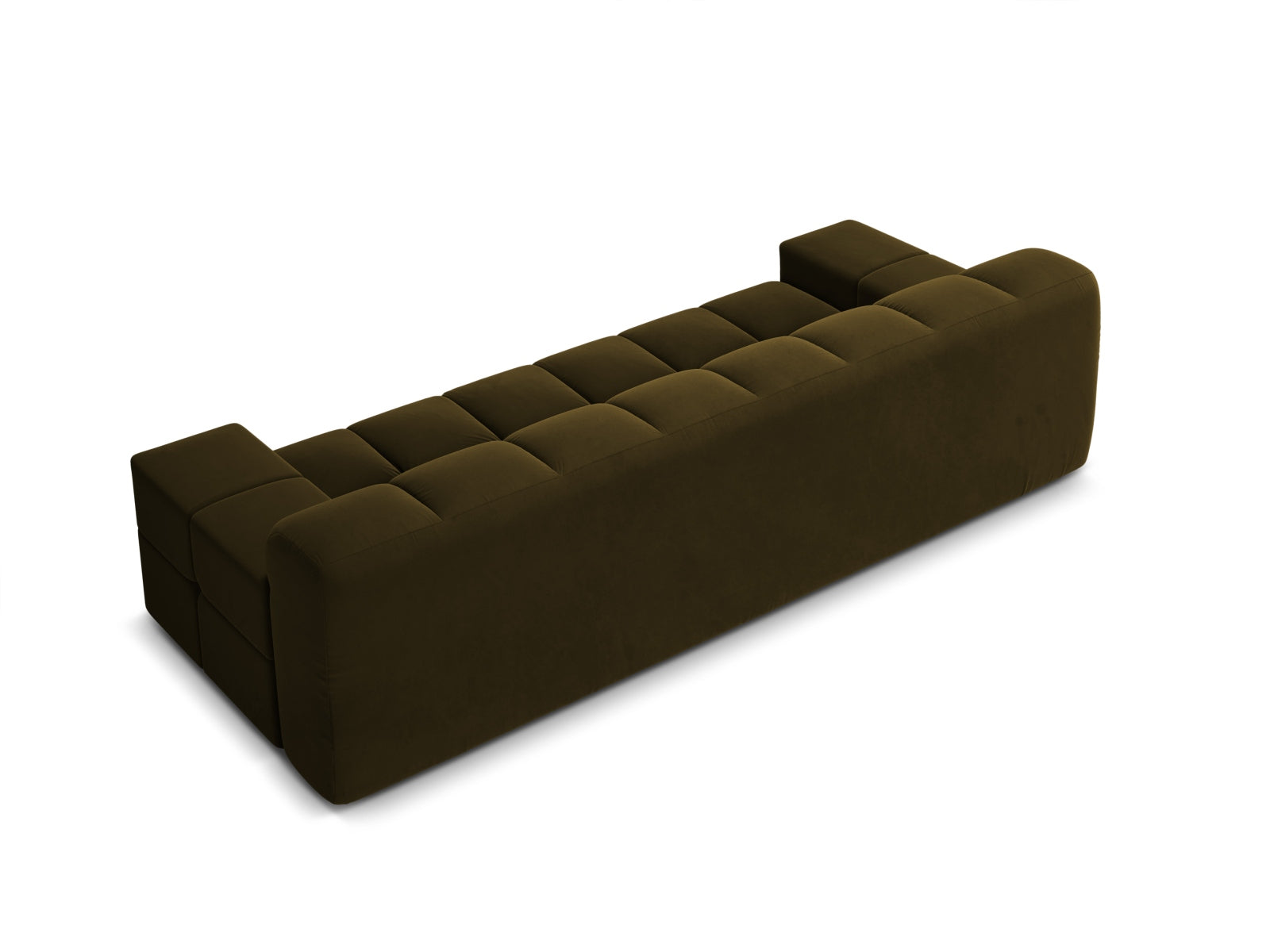 Sofa aksamitna 3-osobowa AGAVE zielony