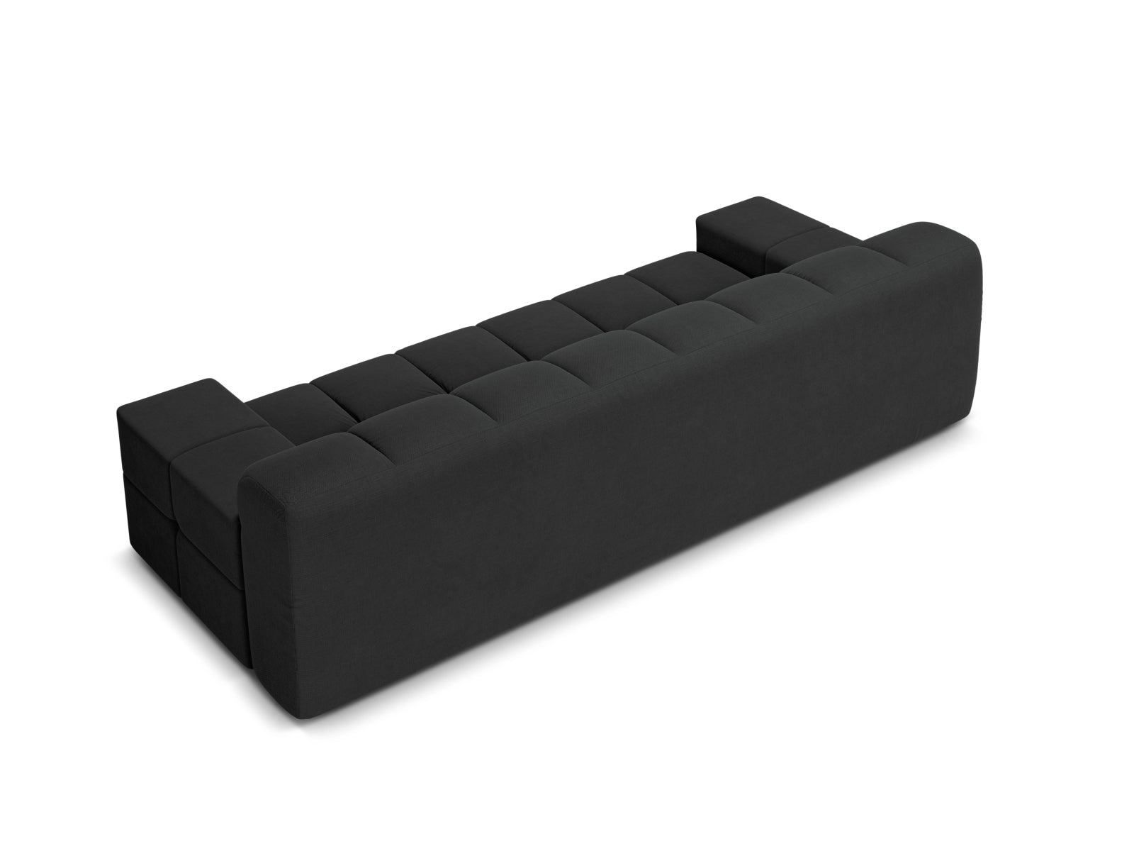 Sofa 3-Sitzer AGAVE anthrazitfarbener Chenille