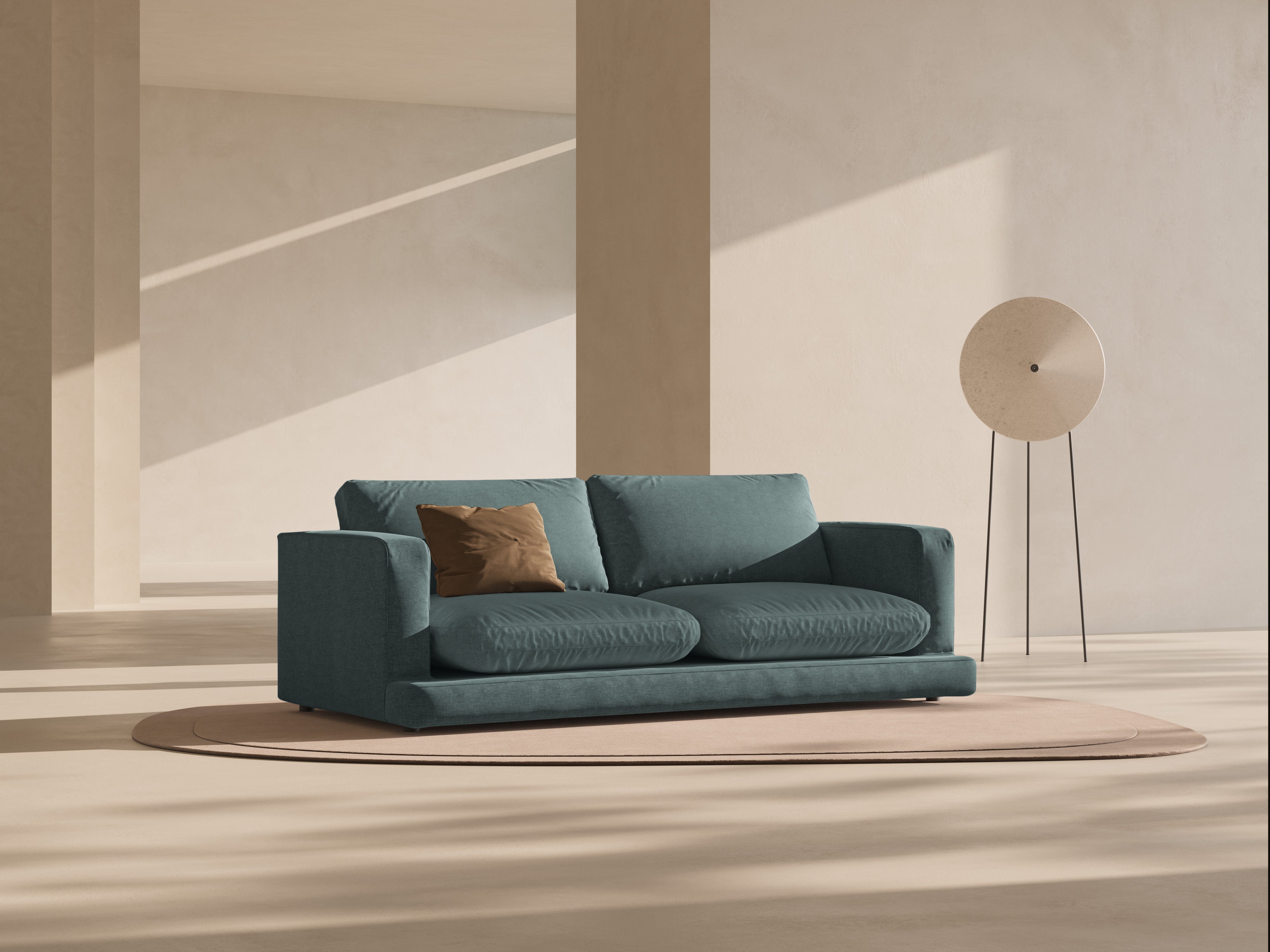 Sofa 3-osobowa DAPHNE morski zielony szenil