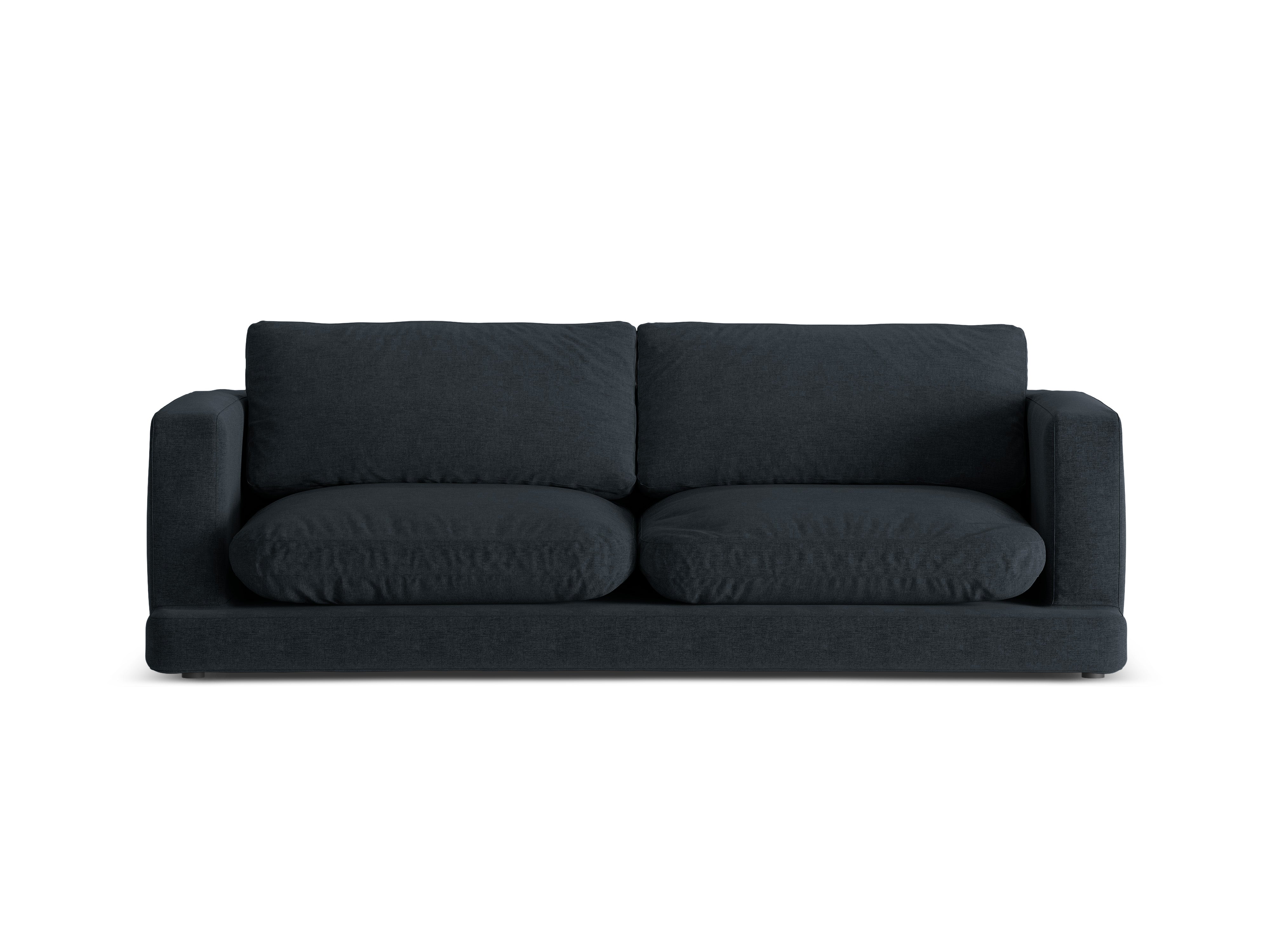Sofa 3-osobowa DAPHNE czarny szenil