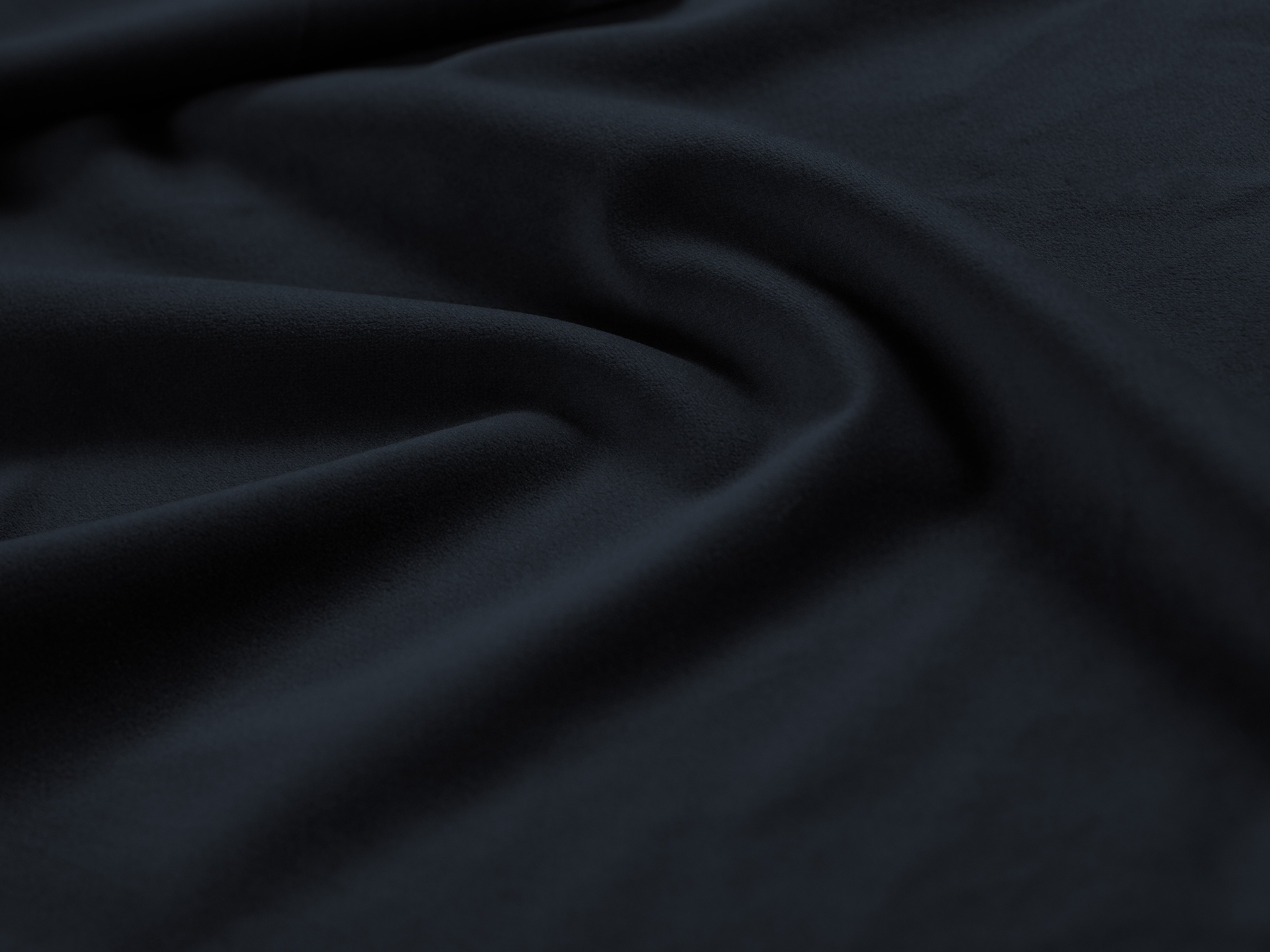 Sofa aus Samt 3-sitzig DAPHNE marineblau