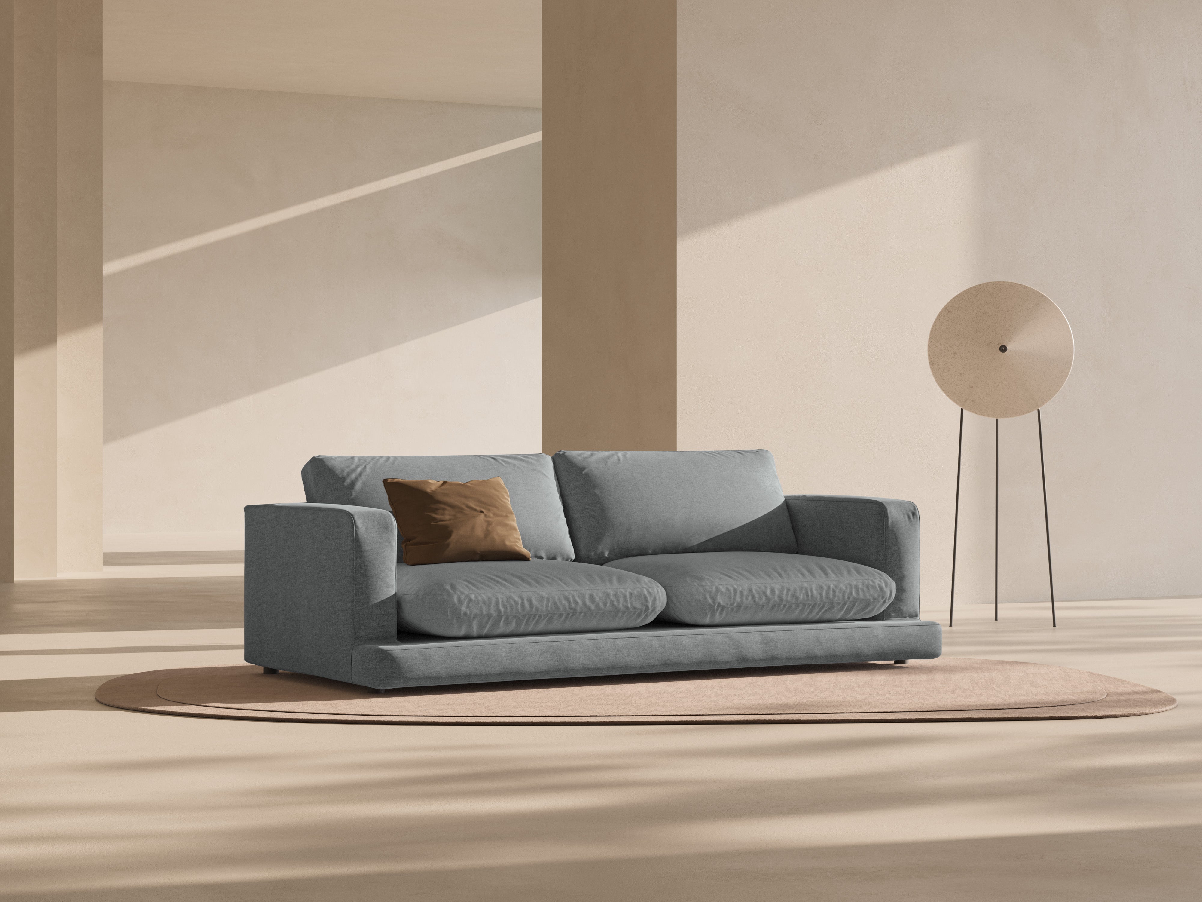 Sofa 4-osobowa DAPHNE ciemnoszary szenil