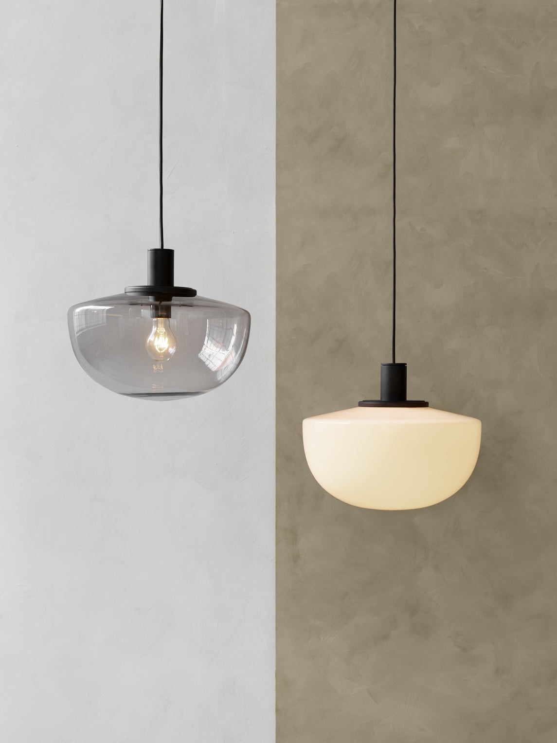 Lampa wisząca BANK dymione szkło
