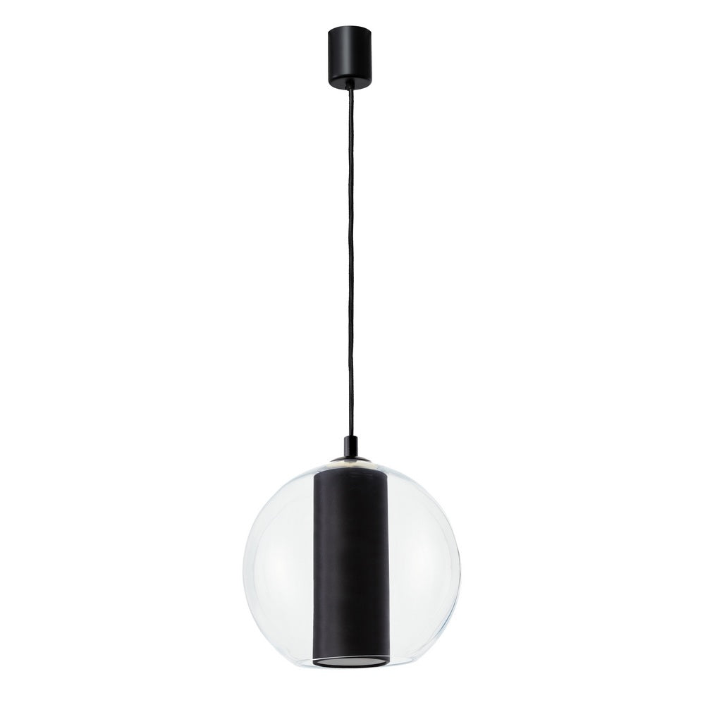 Lampa wisząca MERIDA czarny z czarnym wykończeniem