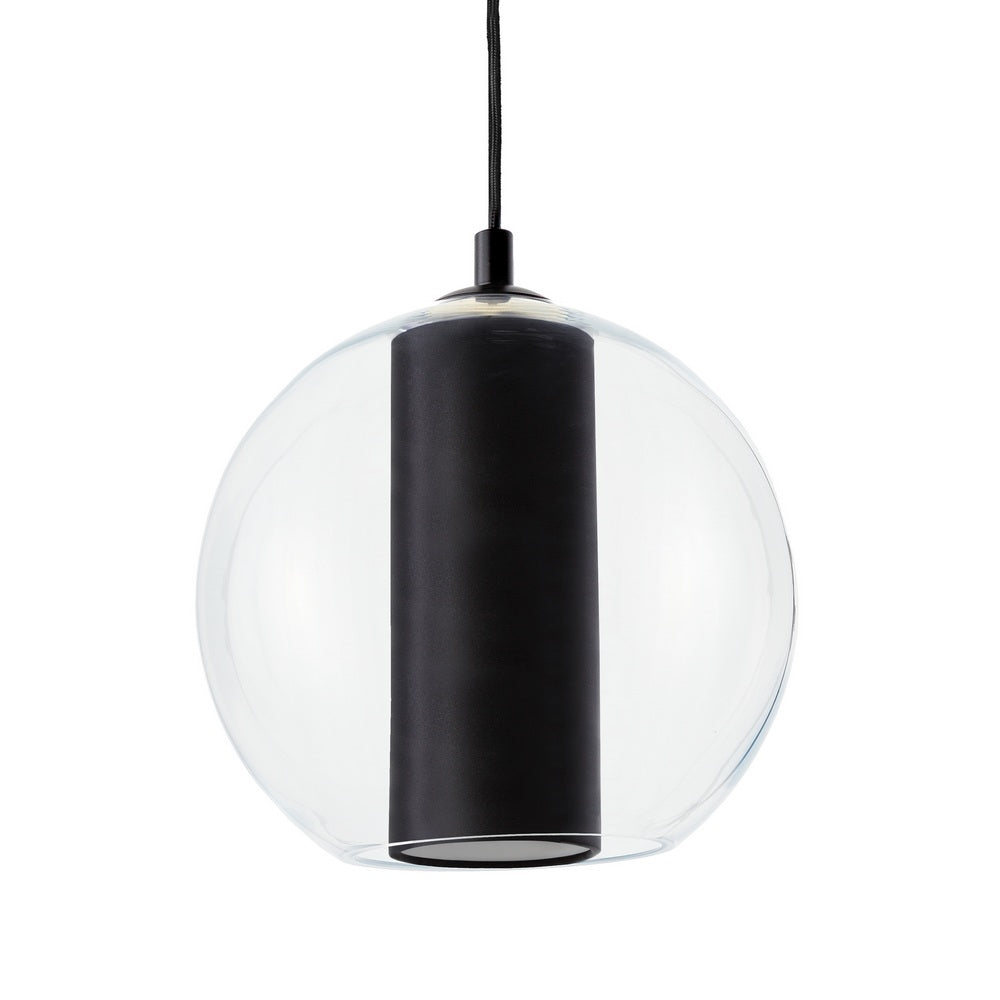 Lampa wisząca MERIDA czarny z czarnym wykończeniem