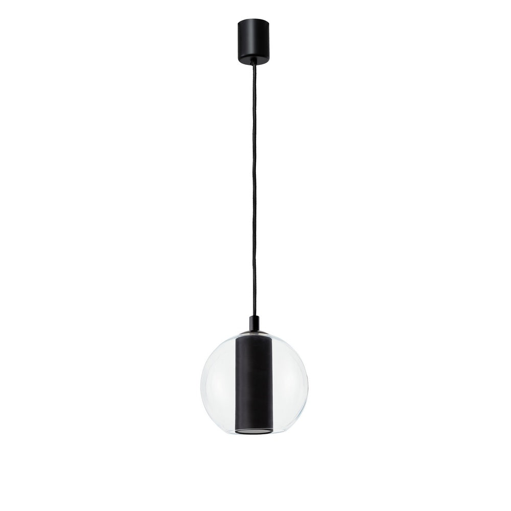 Lampa wisząca MERIDA czarny z czarnym wykończeniem