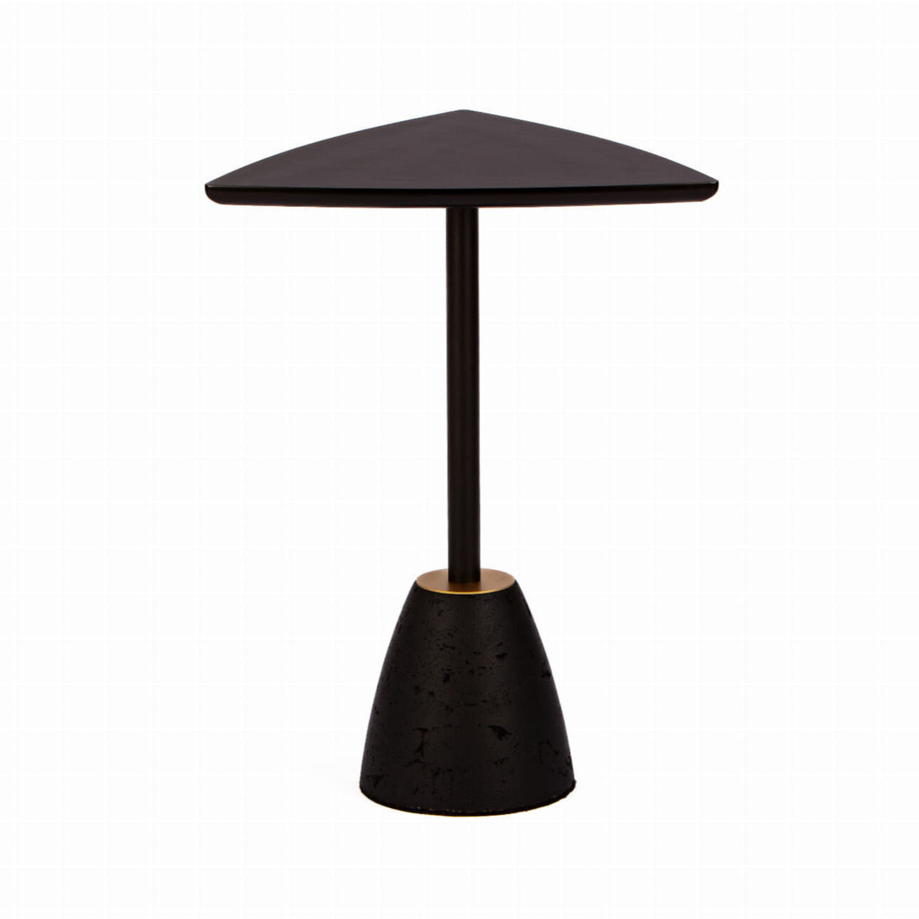 Couchtisch CONCRI HPL schwarz mit Betonbasis