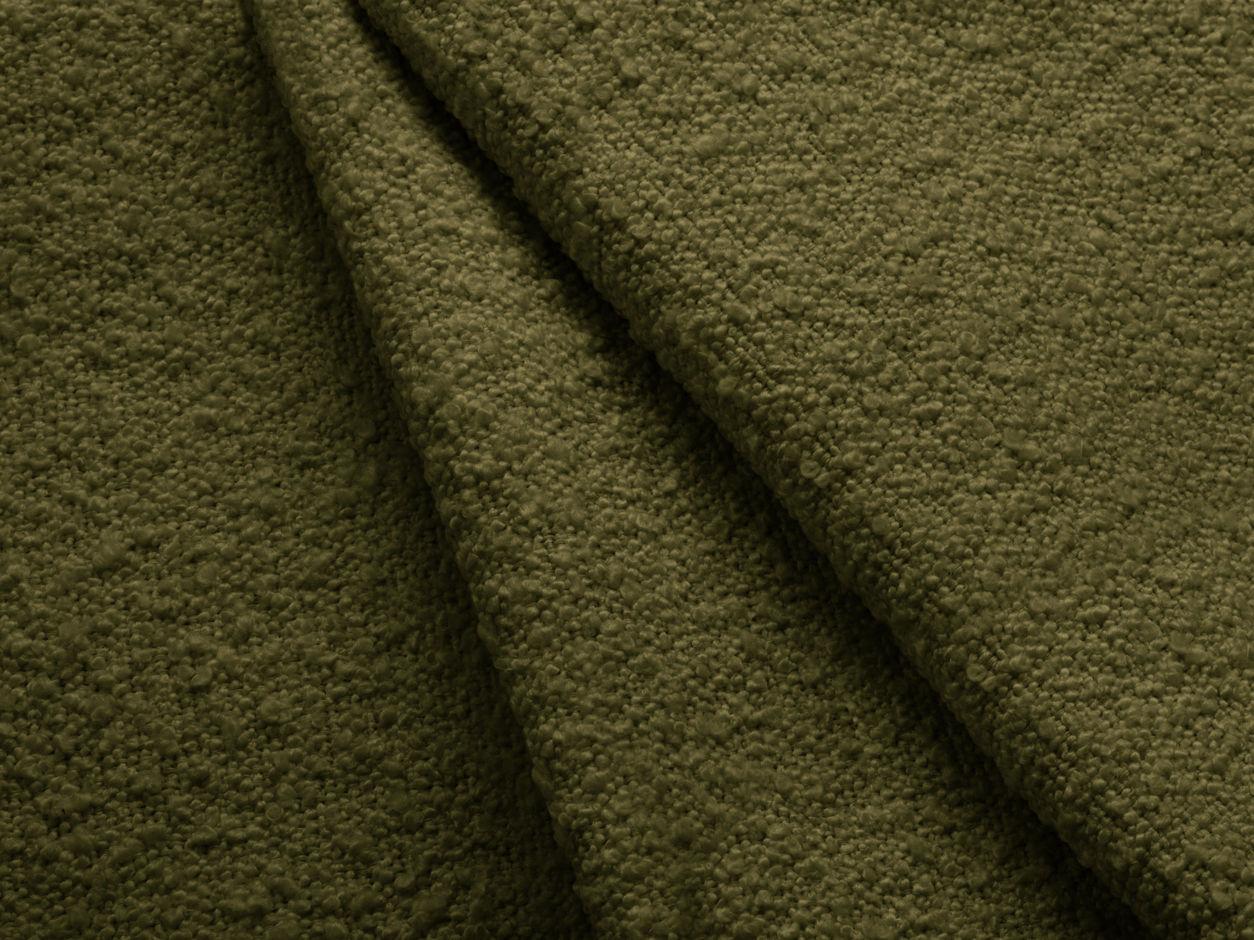 Sofa modułowa MILEY - moduł prawostronny zielony boucle