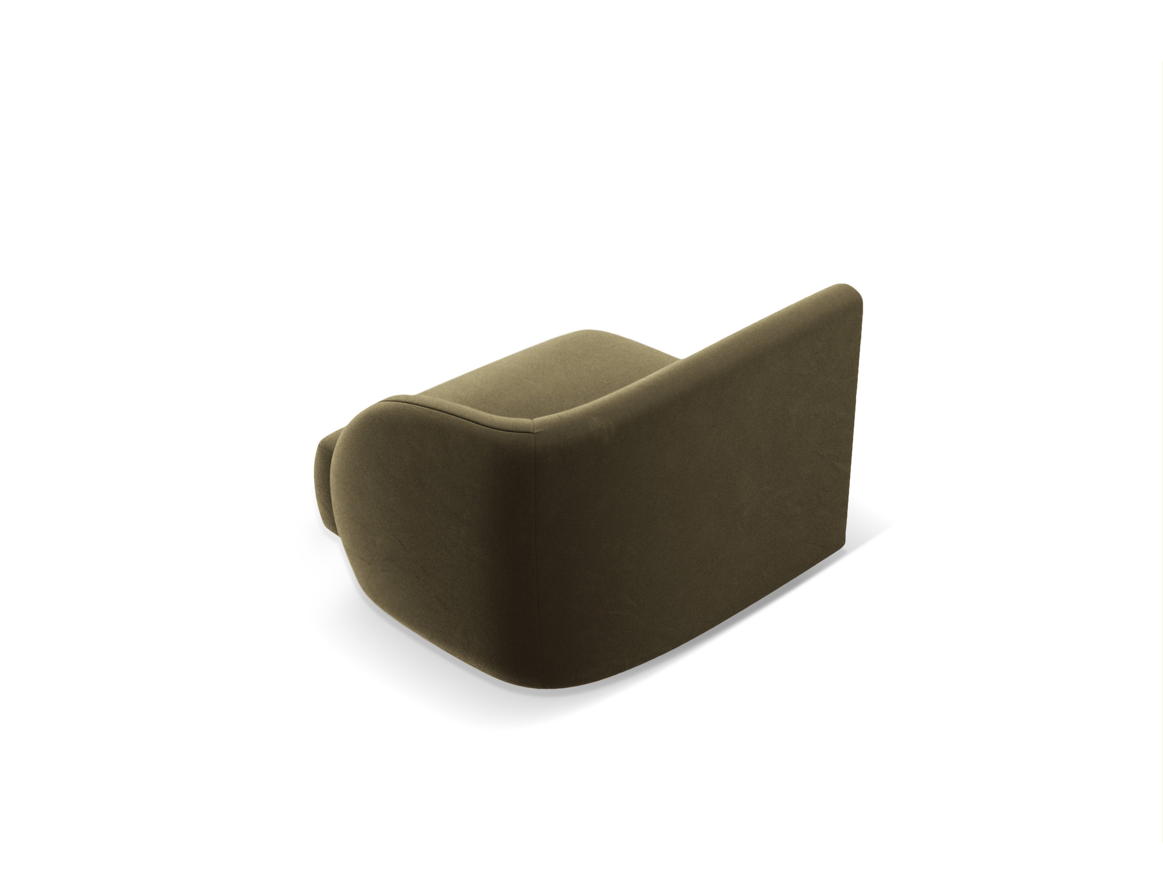 Velvet modular sofa MILEY - right-side module green