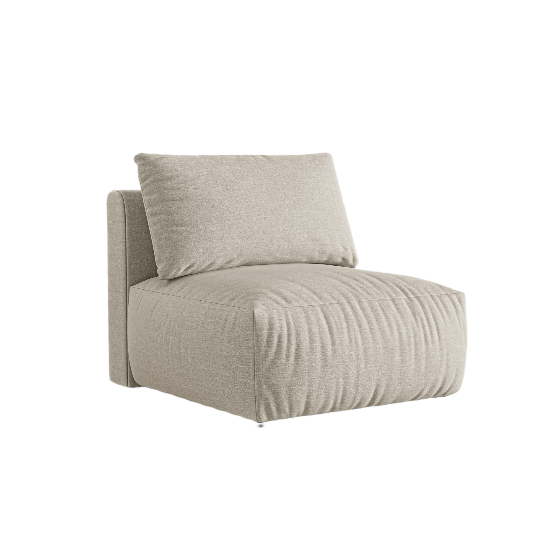 Sofa modułowa CHRIS - element środkowy kremowy szenil