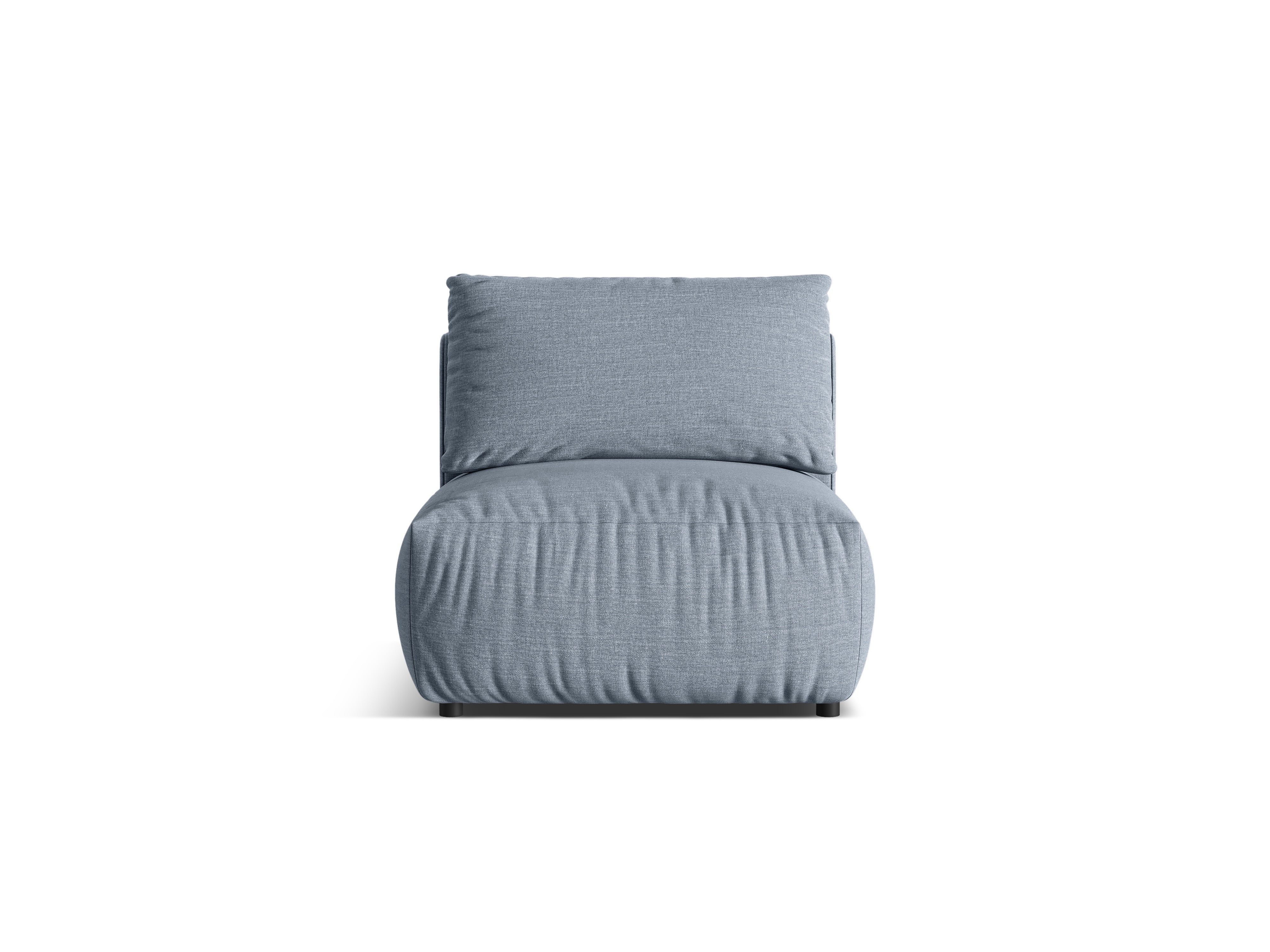 Sofa modułowa CHRIS - element środkowy jasnoniebieski szenil