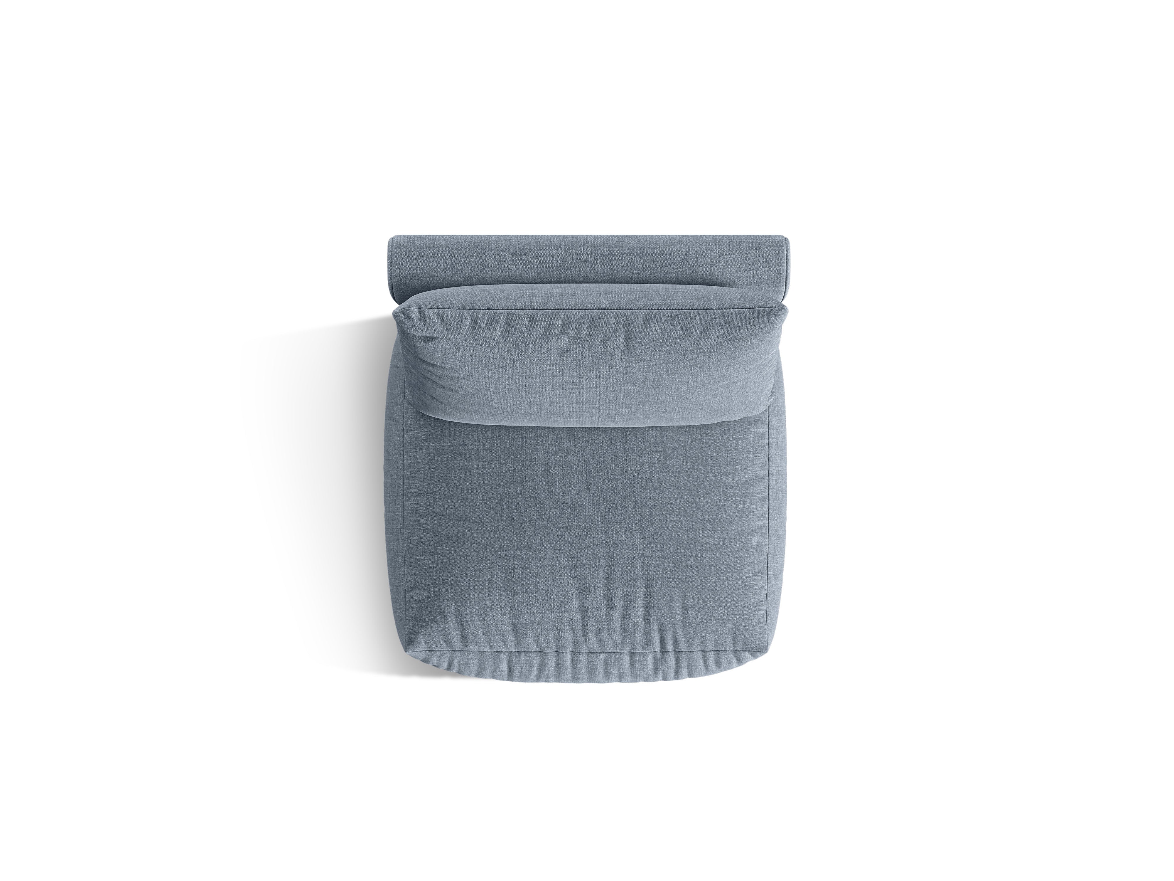 Sofa modułowa CHRIS - element środkowy jasnoniebieski szenil