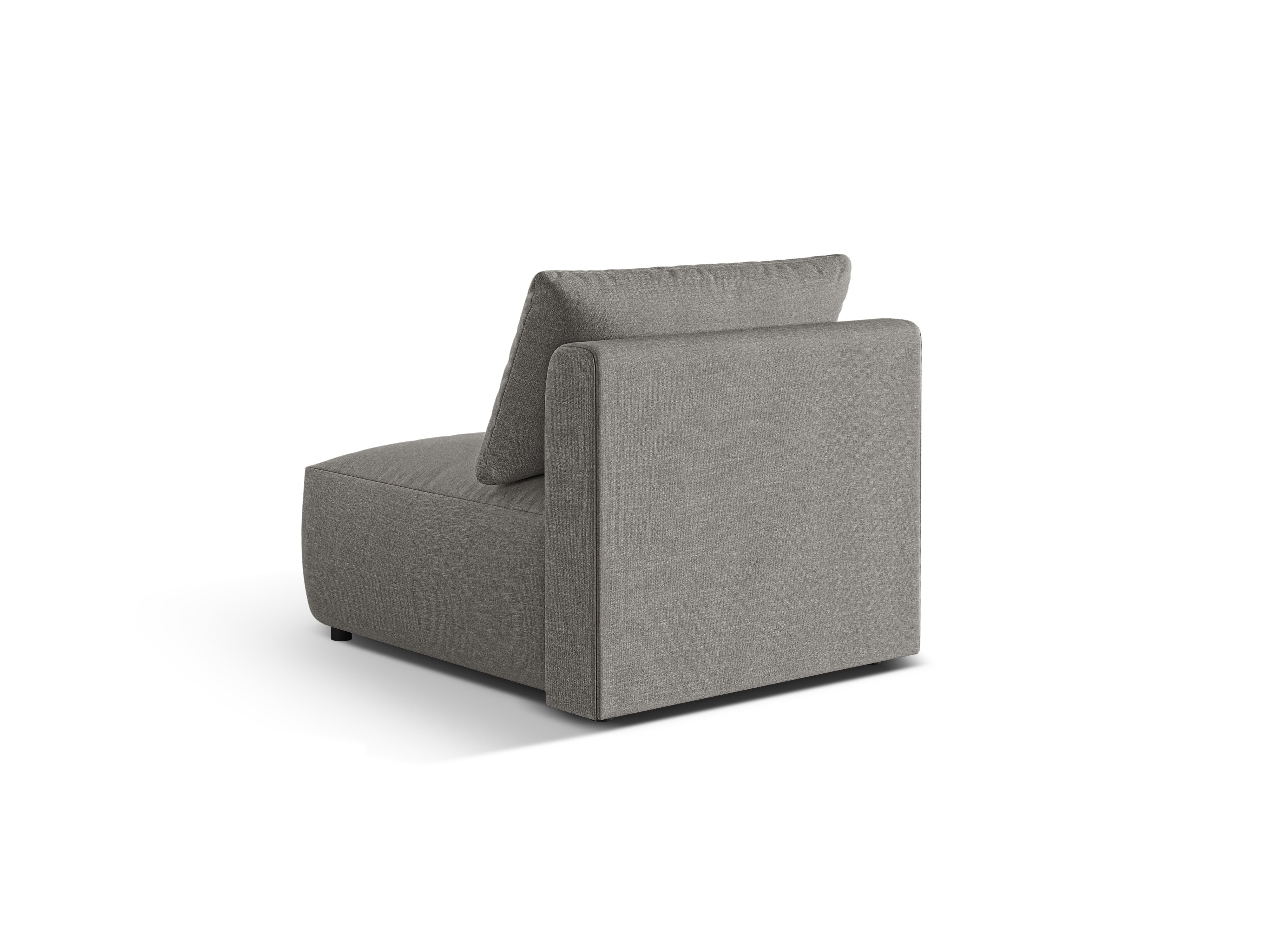 Sofa modułowa CHRIS - element środkowy szary szenil