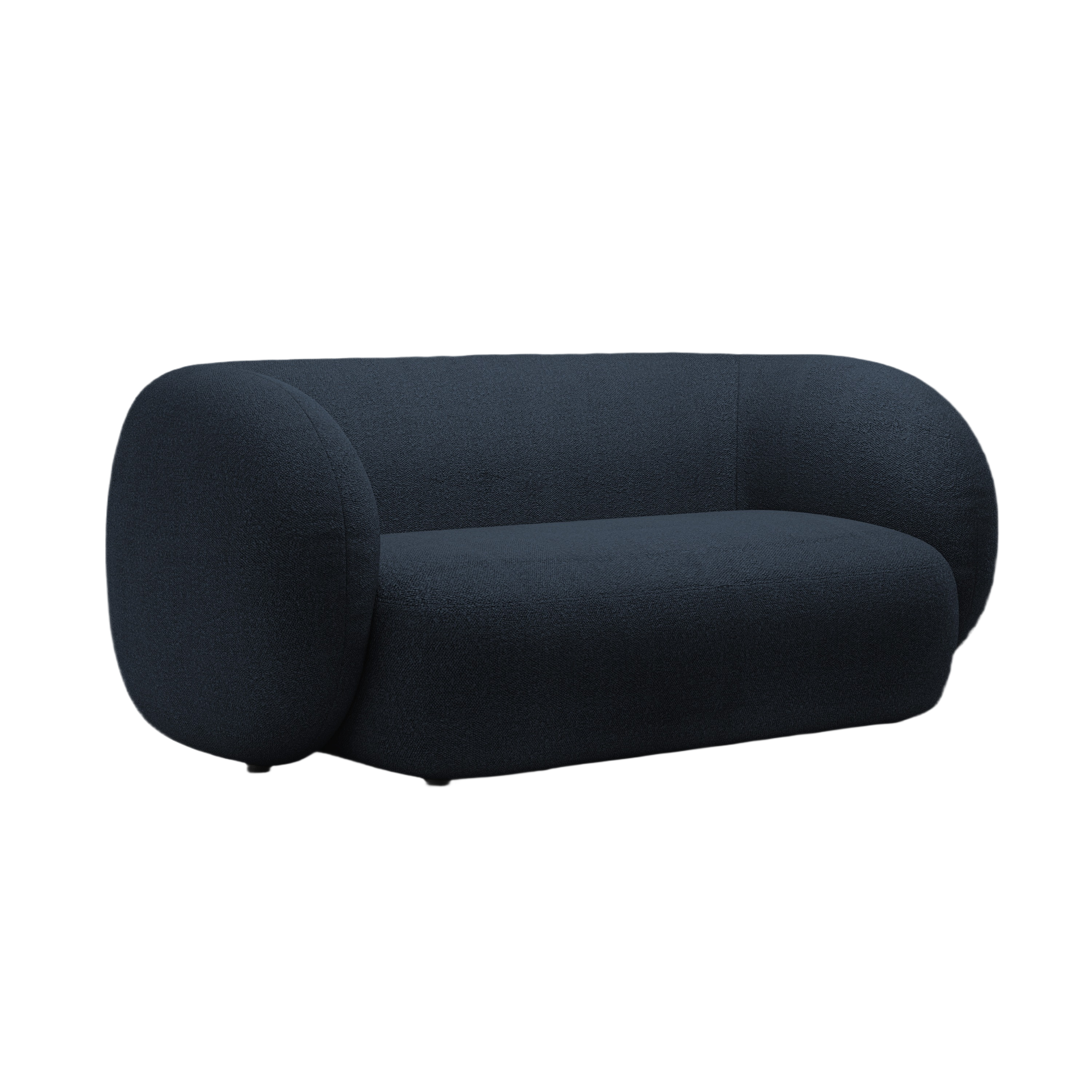 Sofa 2-osobowa KATE granatowy boucle