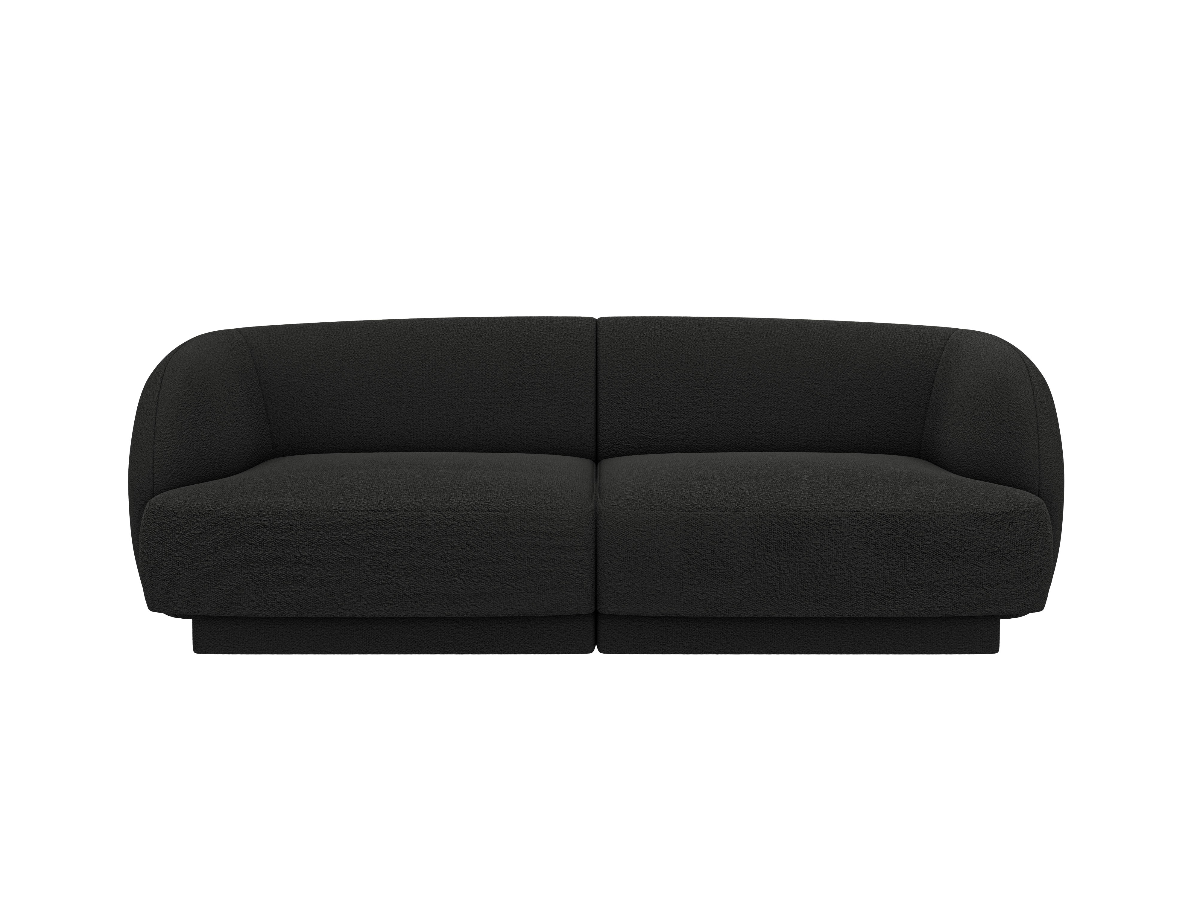 Sofa 2-osobowa MILEY czarny boucle