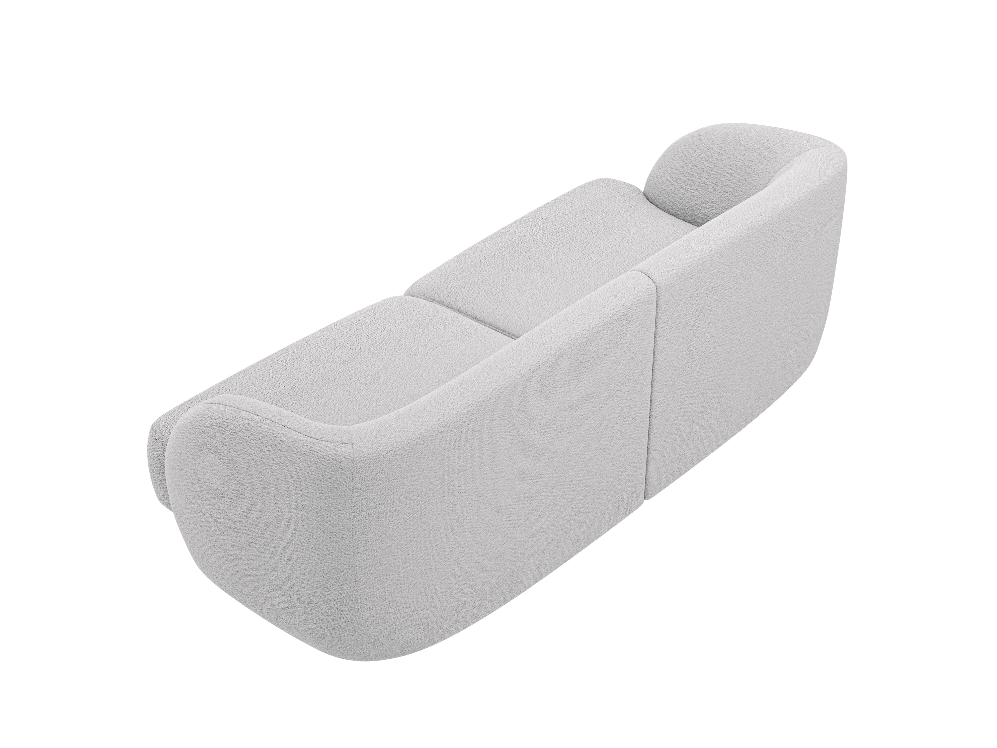 Sofa 2-osobowa MILEY jasnoszary boucle