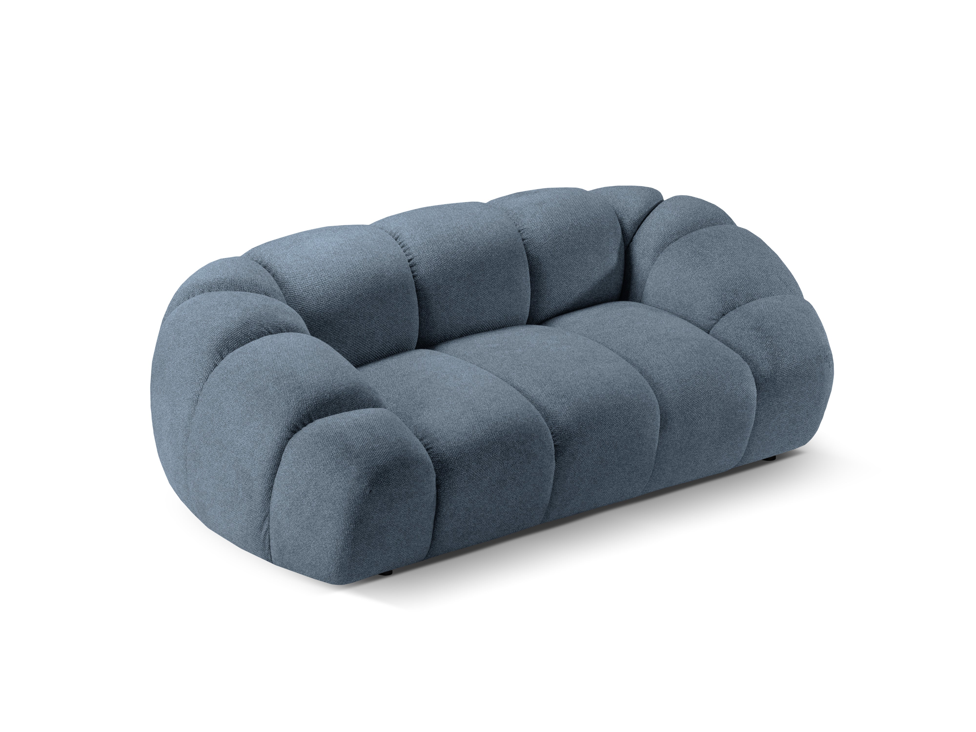 Sofa 2-Sitzer DIANA hellblaues Chenille