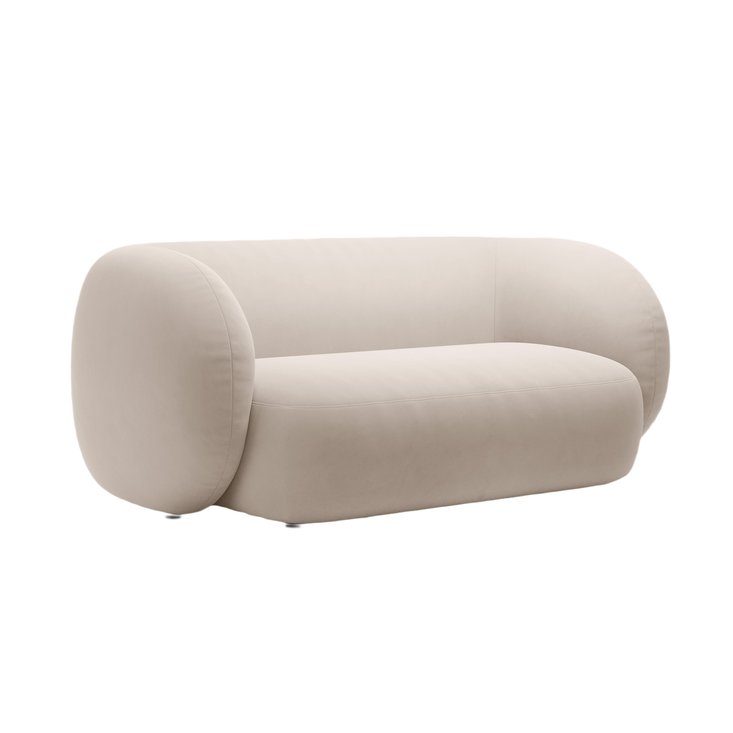 Sofa aksamitna 2-osobowa KATE beżowy
