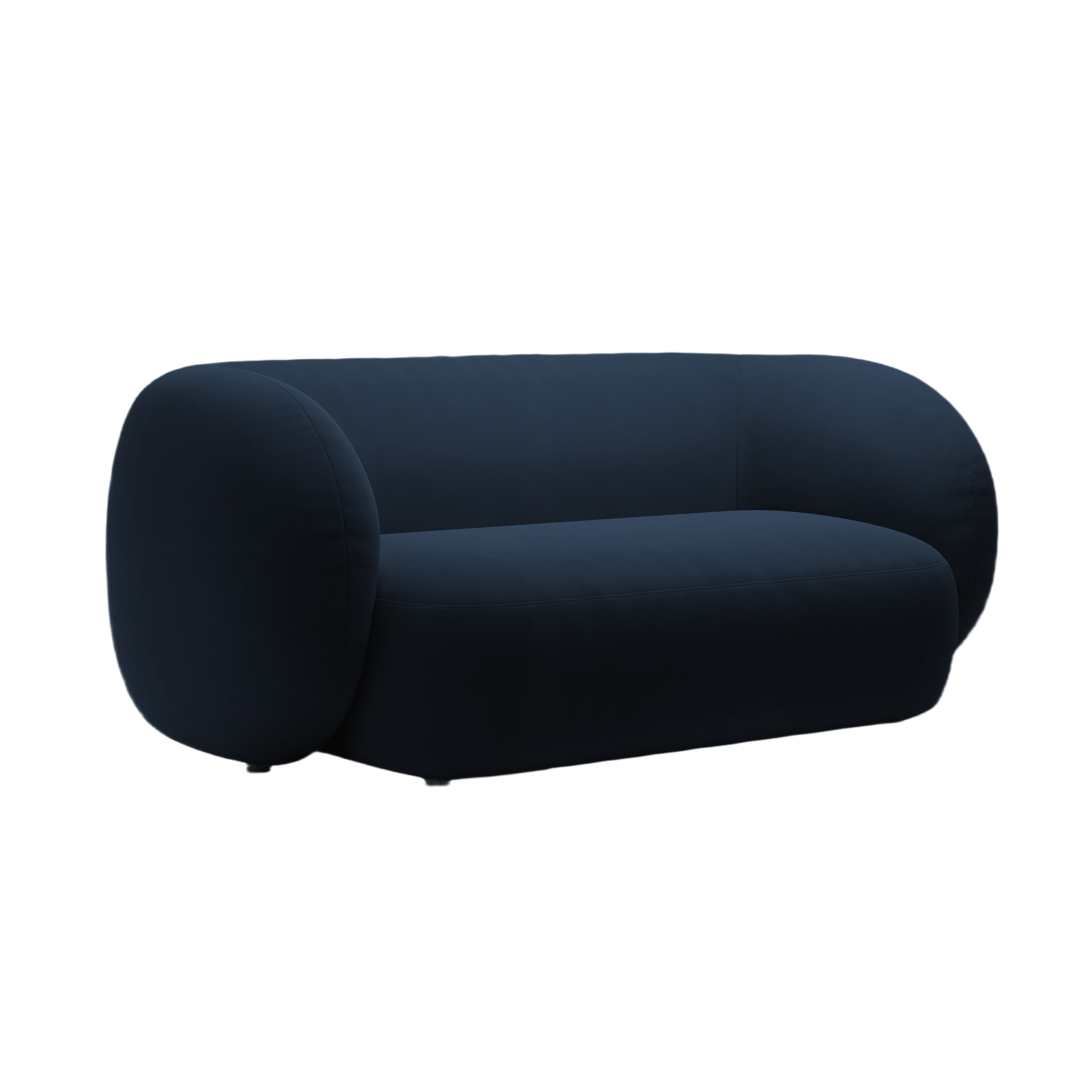 Sofa aksamitna 2-osobowa KATE granat królewski