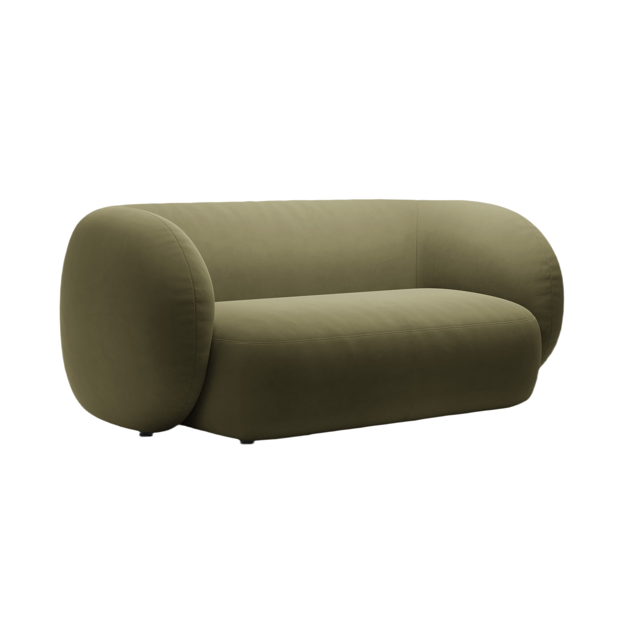Sofa aksamitna 2-osobowa KATE zielony