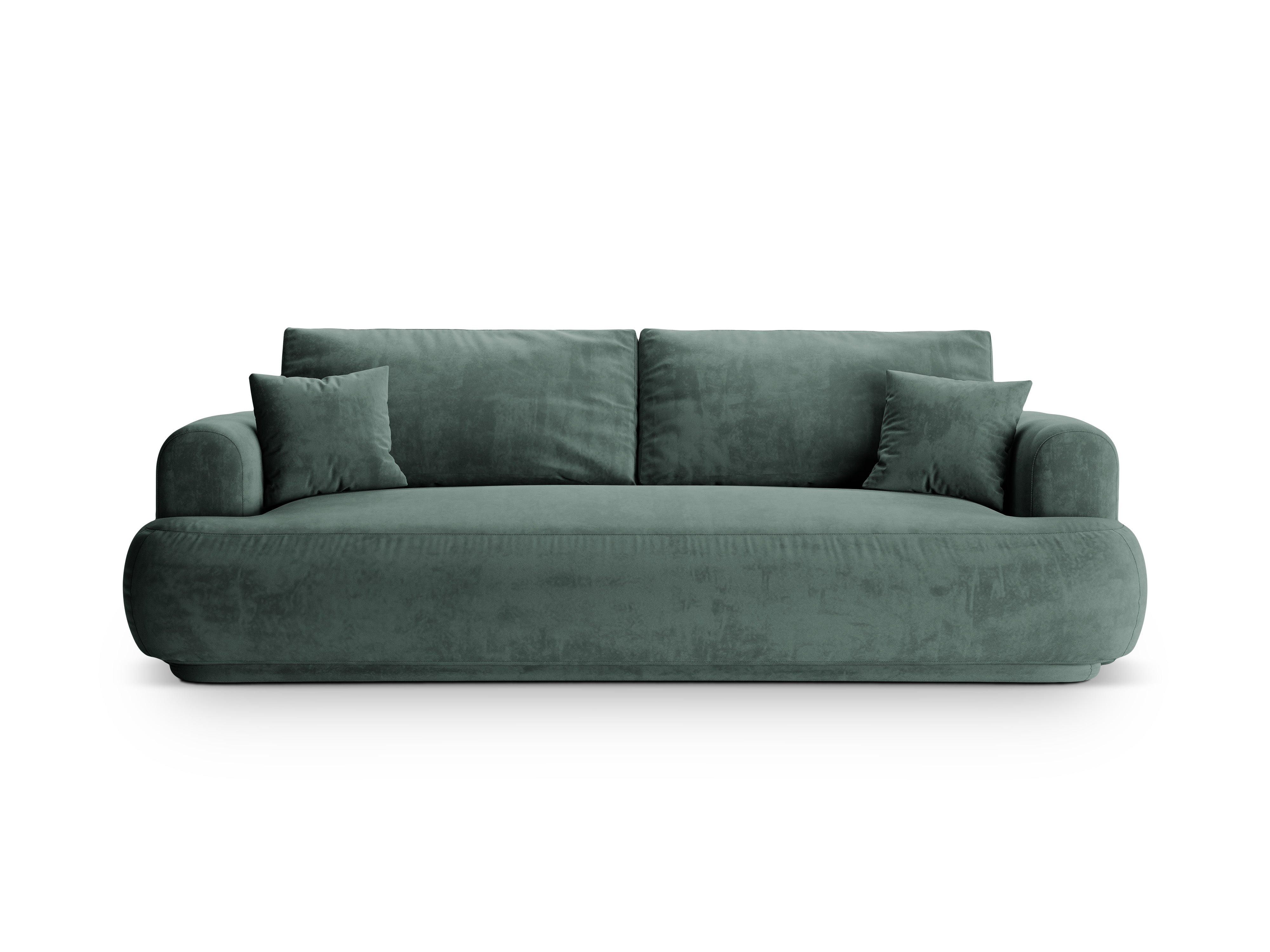 Sofa aksamitna z funkcją spania ELLA petrol