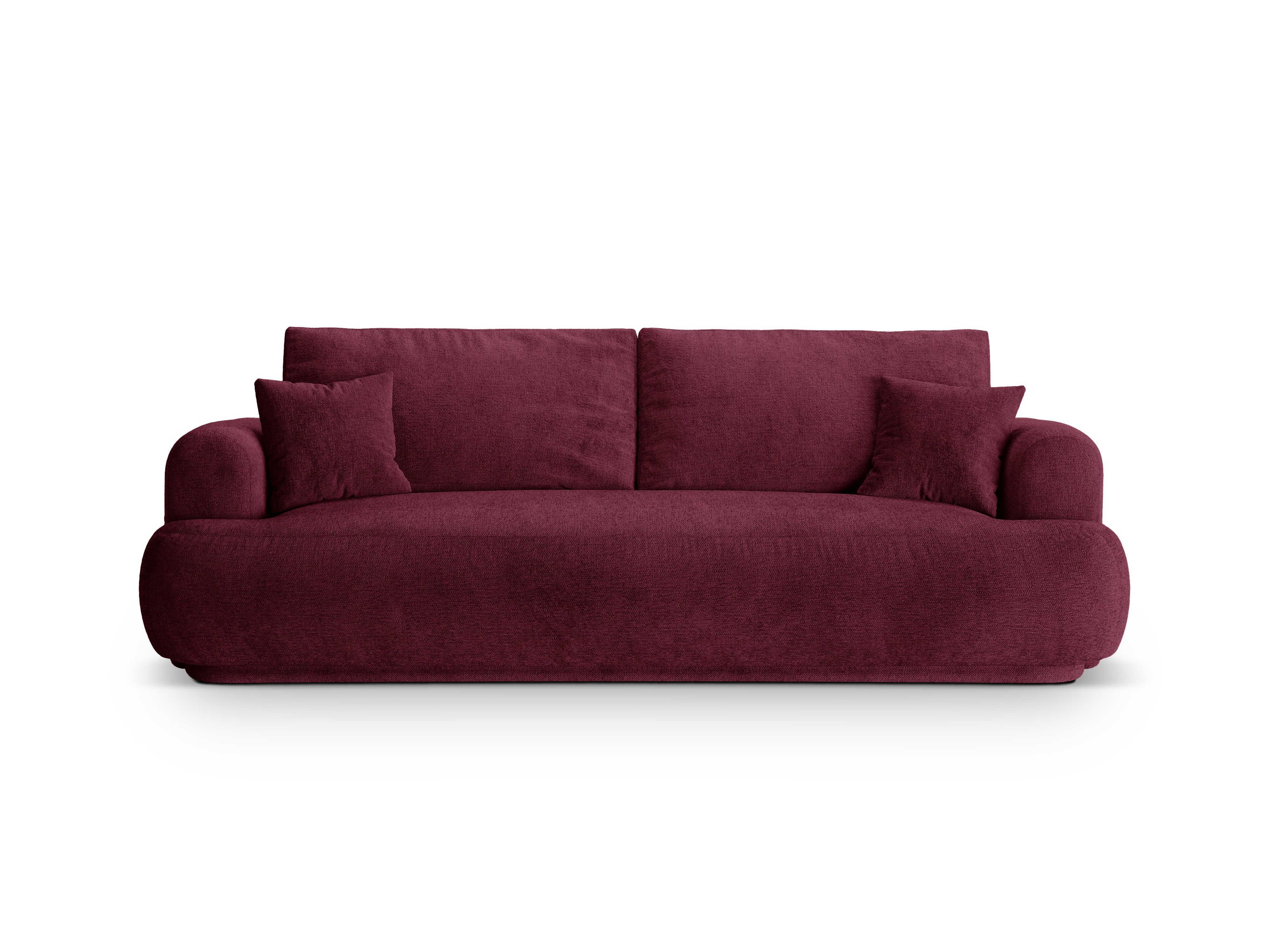 Sofa z funkcją spania ELLA burgundowy