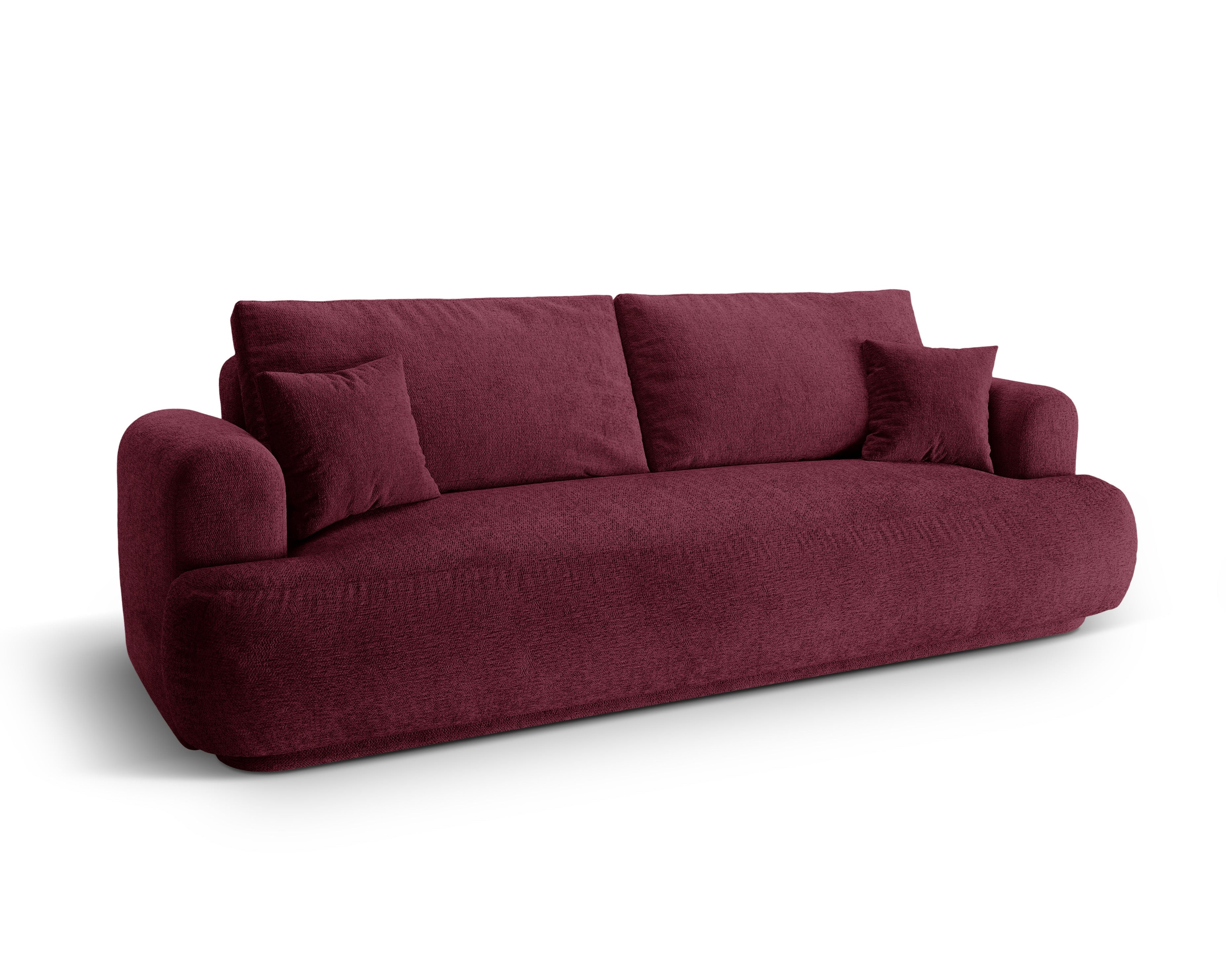 Sofa z funkcją spania ELLA burgundowy