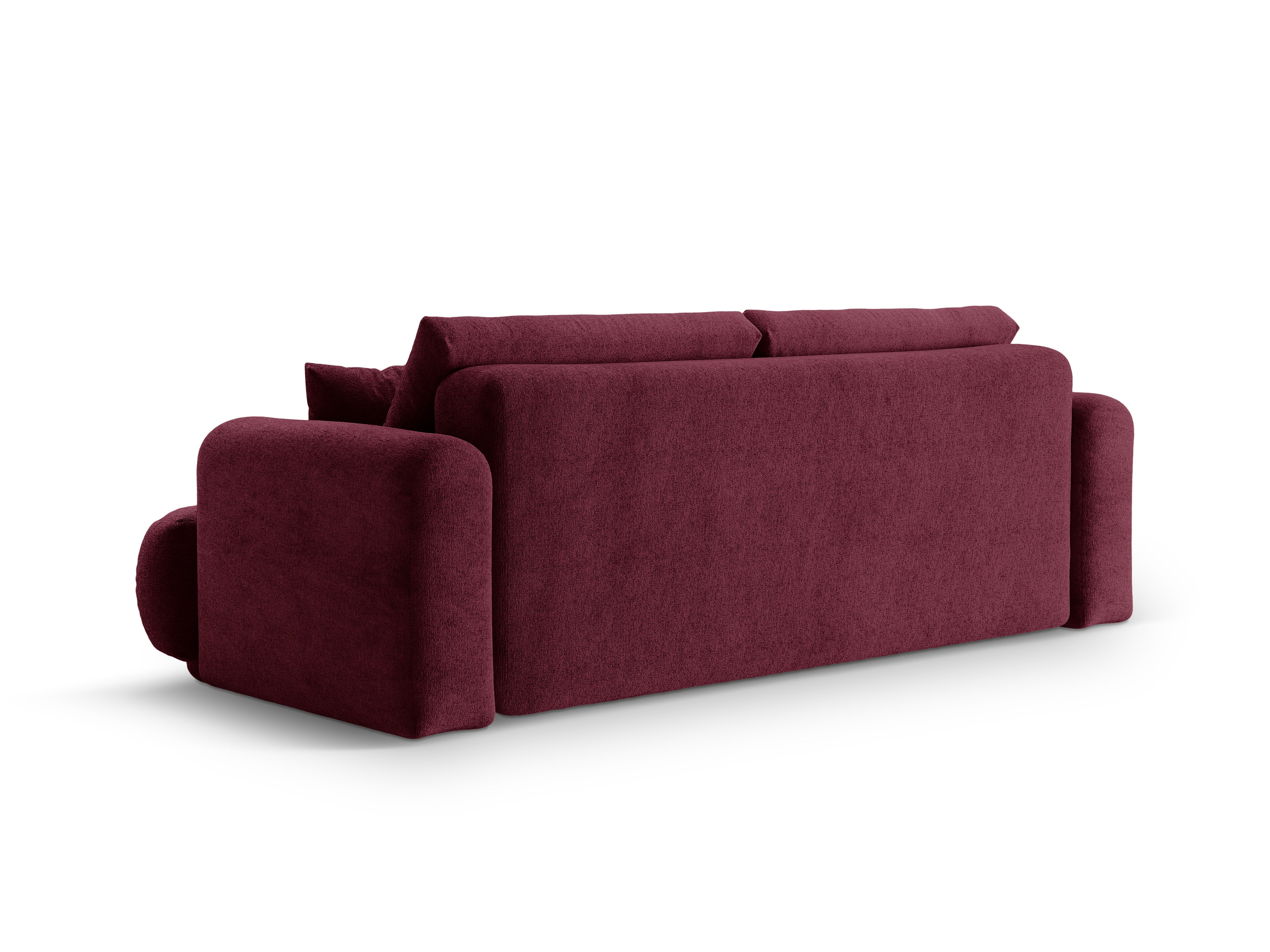 Sofa z funkcją spania ELLA burgundowy