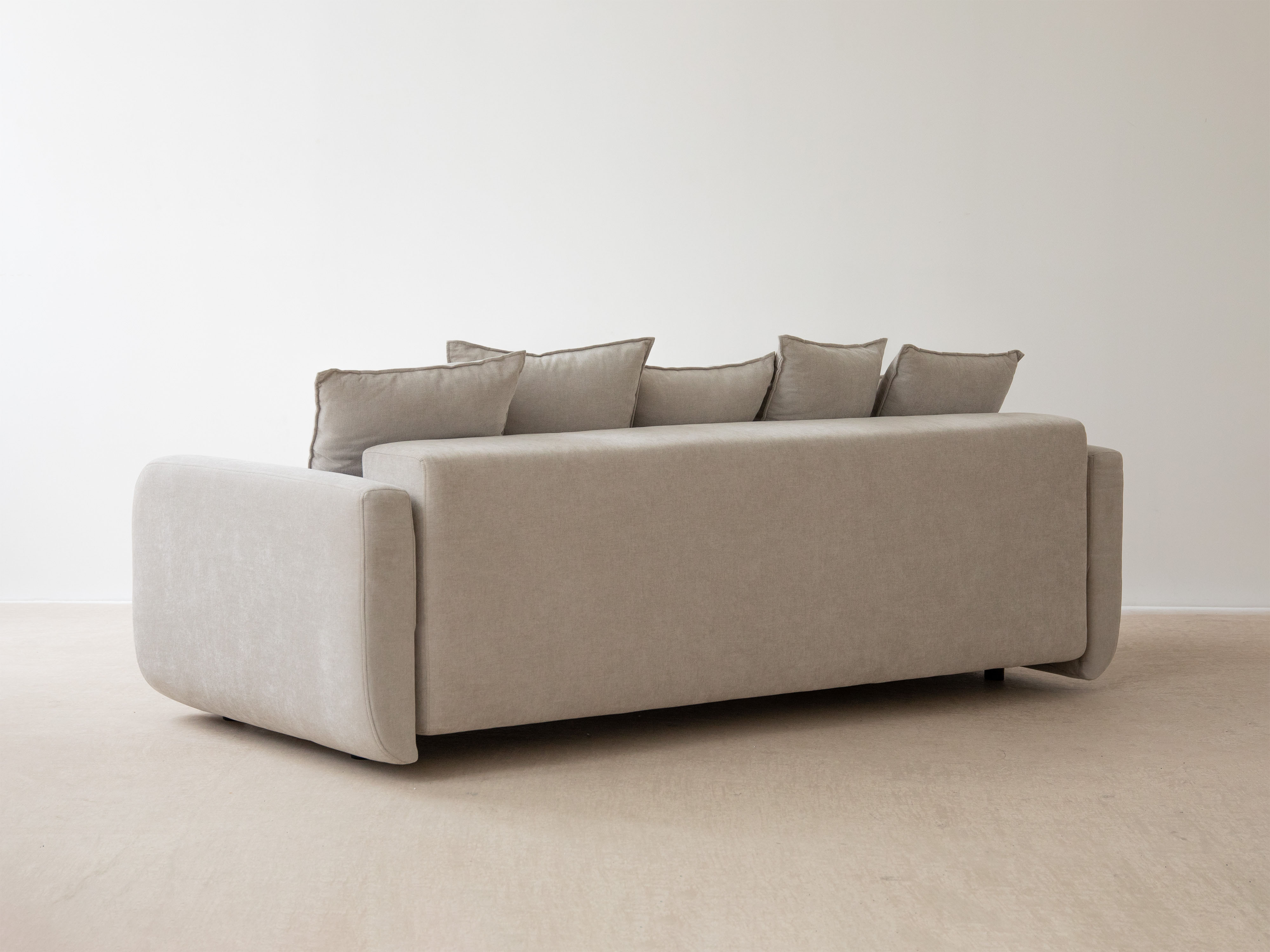 Sofa 3-osobowa z funkcją spania ELEN beżowy szenil