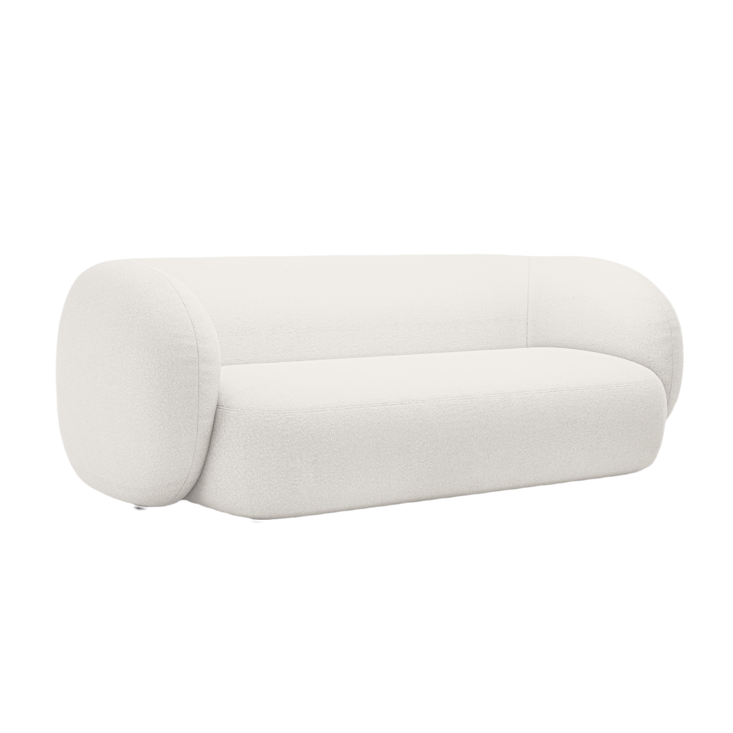 Sofa 3-osobowa KATE biały boucle