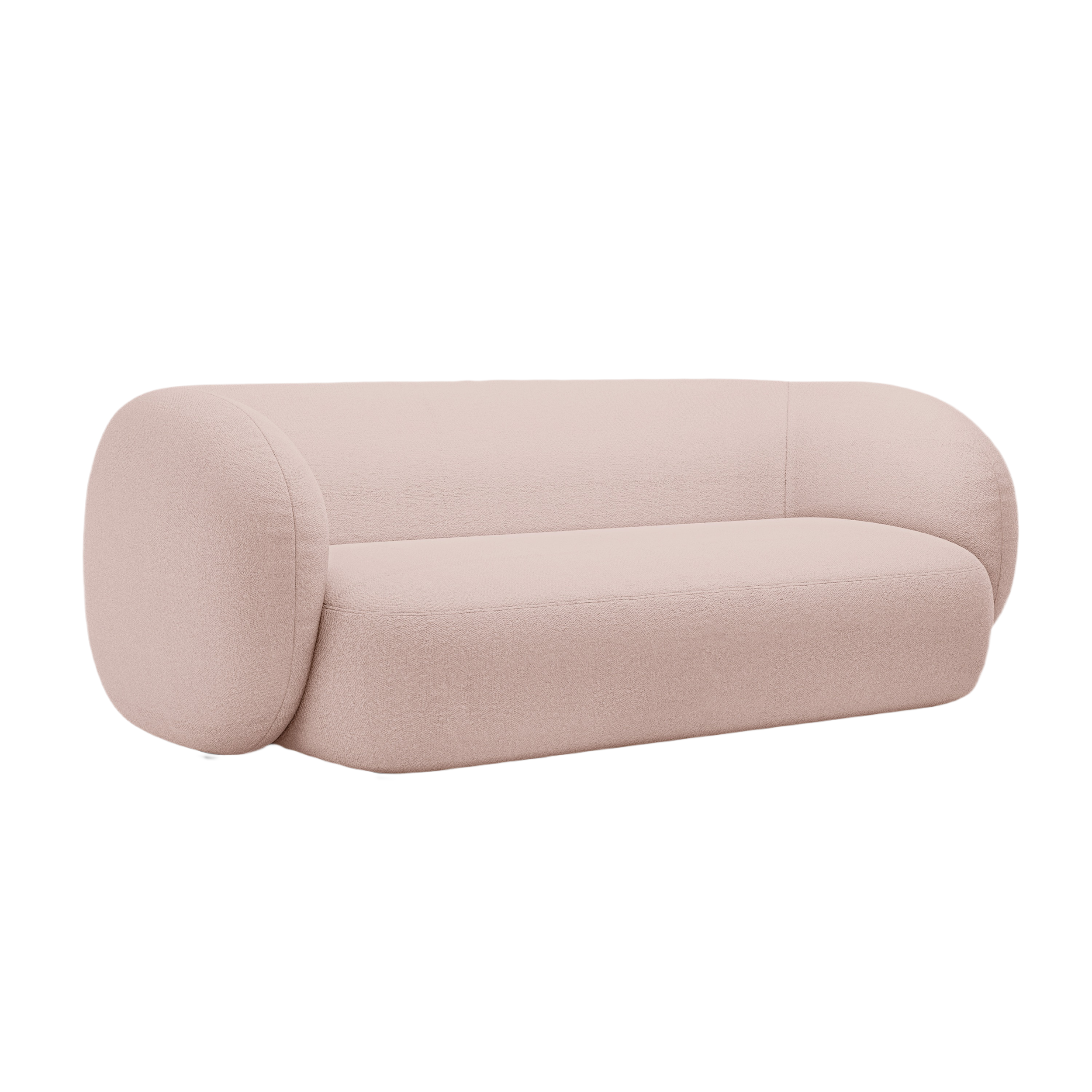 Sofa 3-osobowa KATE różowy boucle