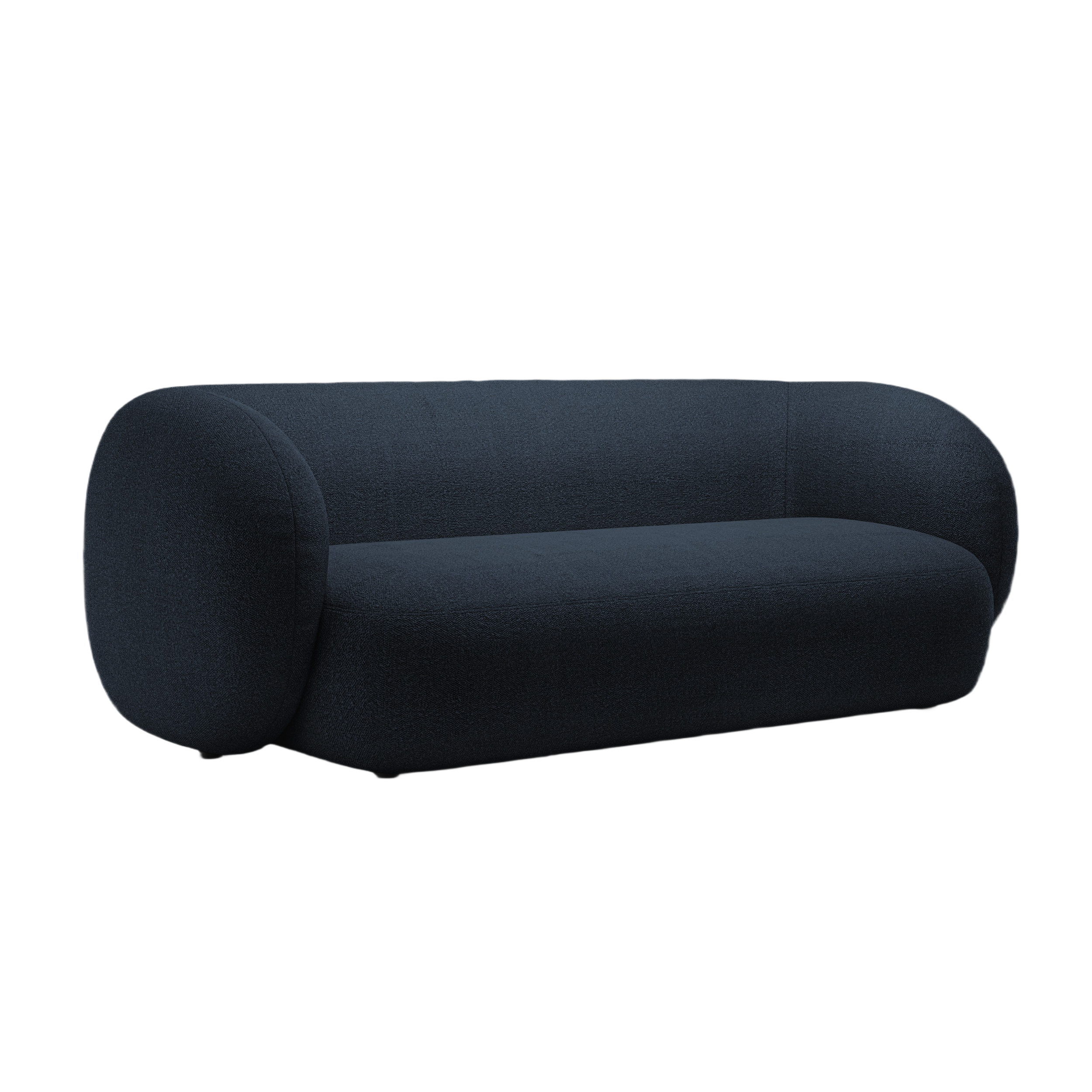 Sofa 3-osobowa KATE granatowy boucle