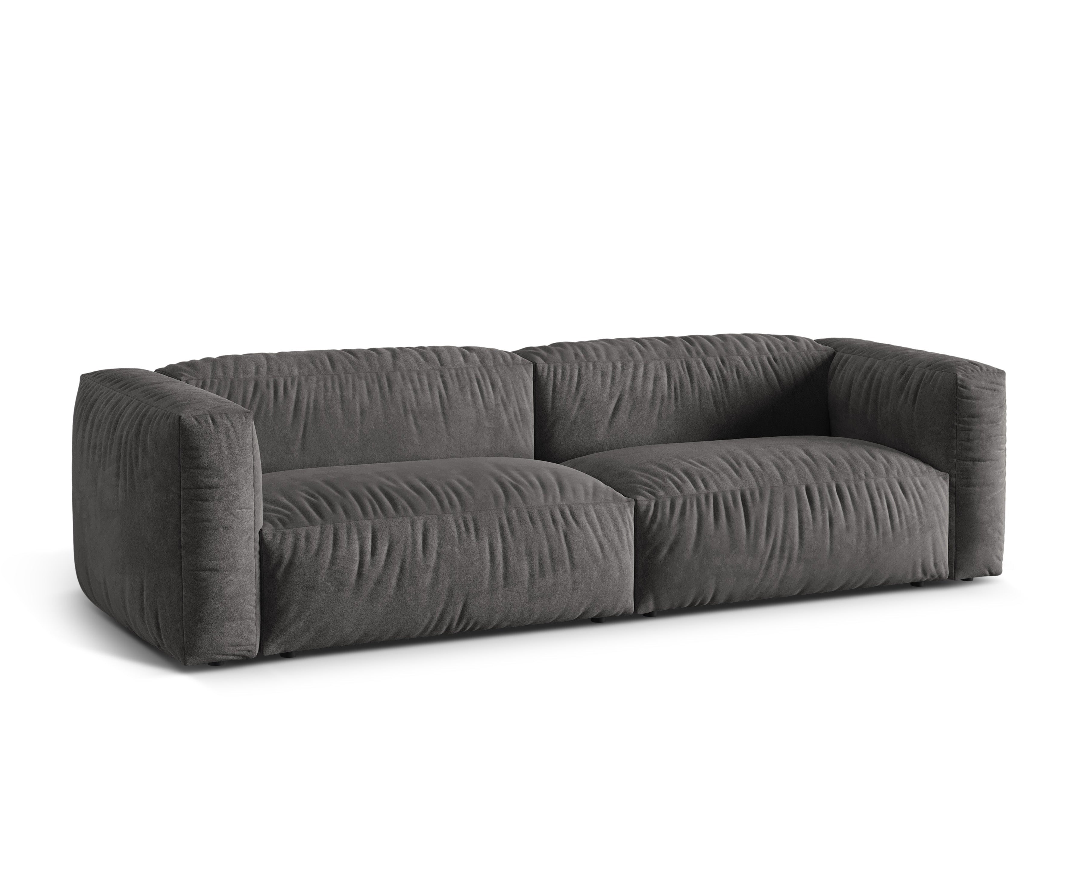 Martina Grey Velvet Sofa