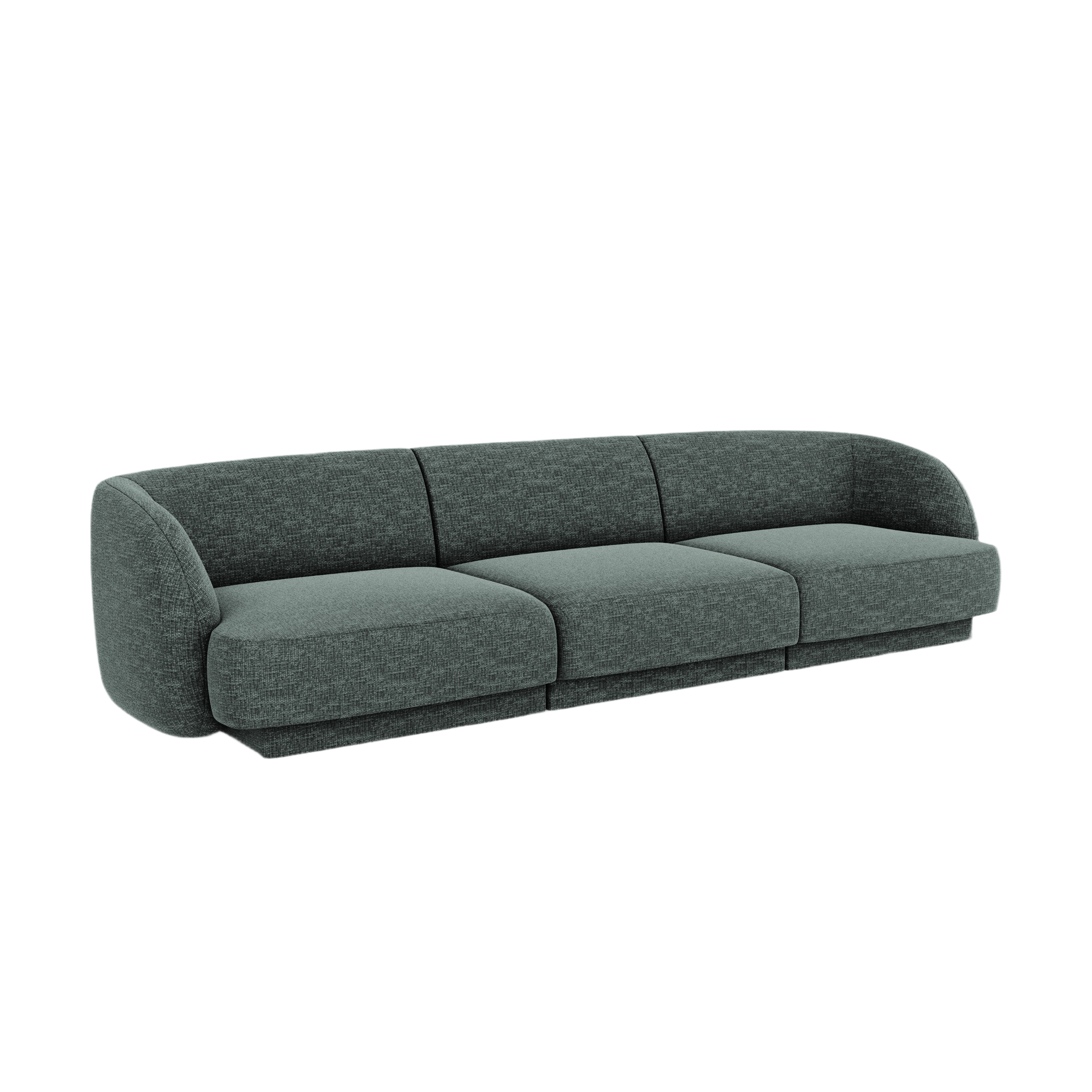 Sofa 3-Sitzer MILEY petrol samtig