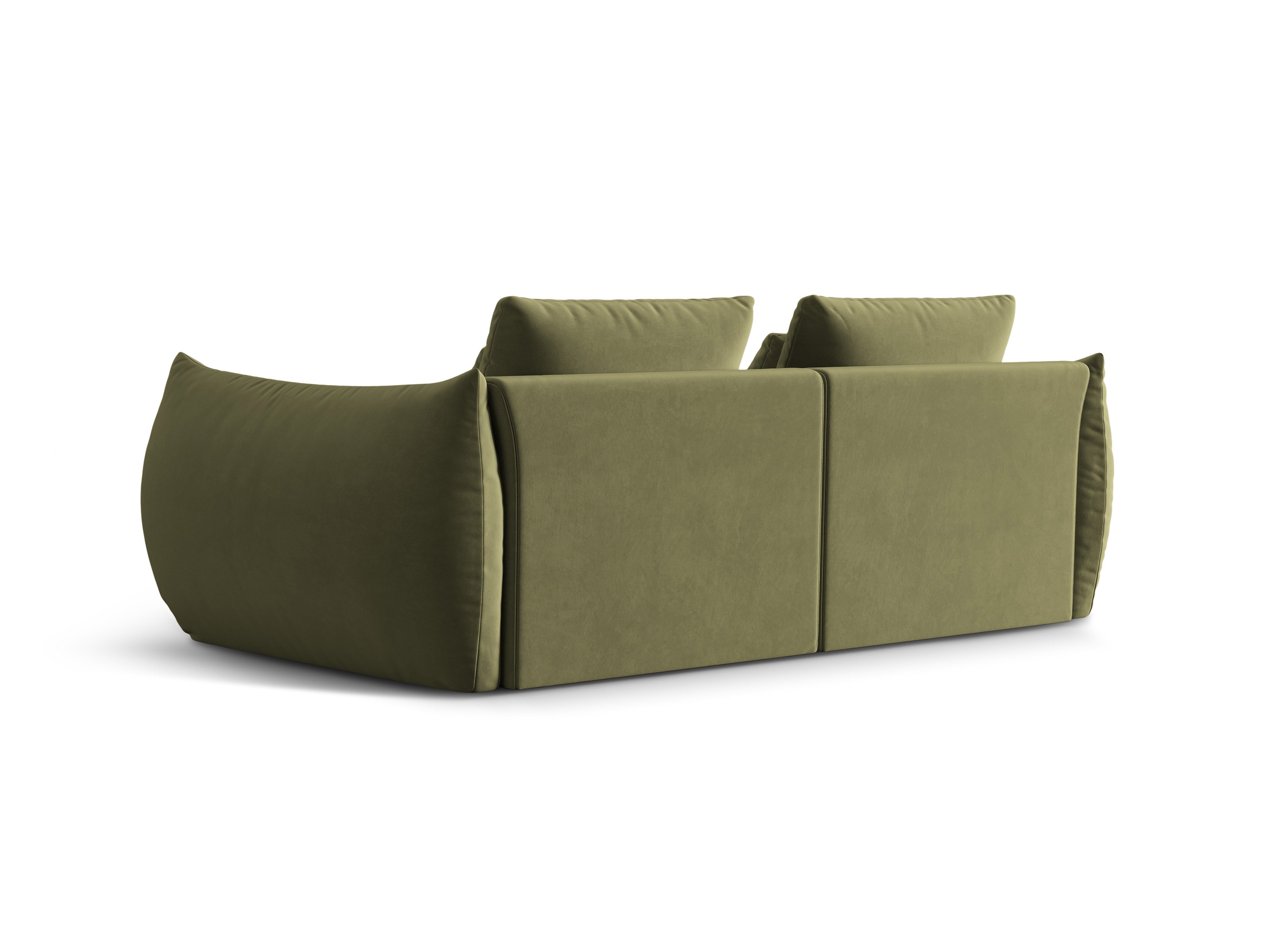 3-Sitzer-Samtsofa Grün grün