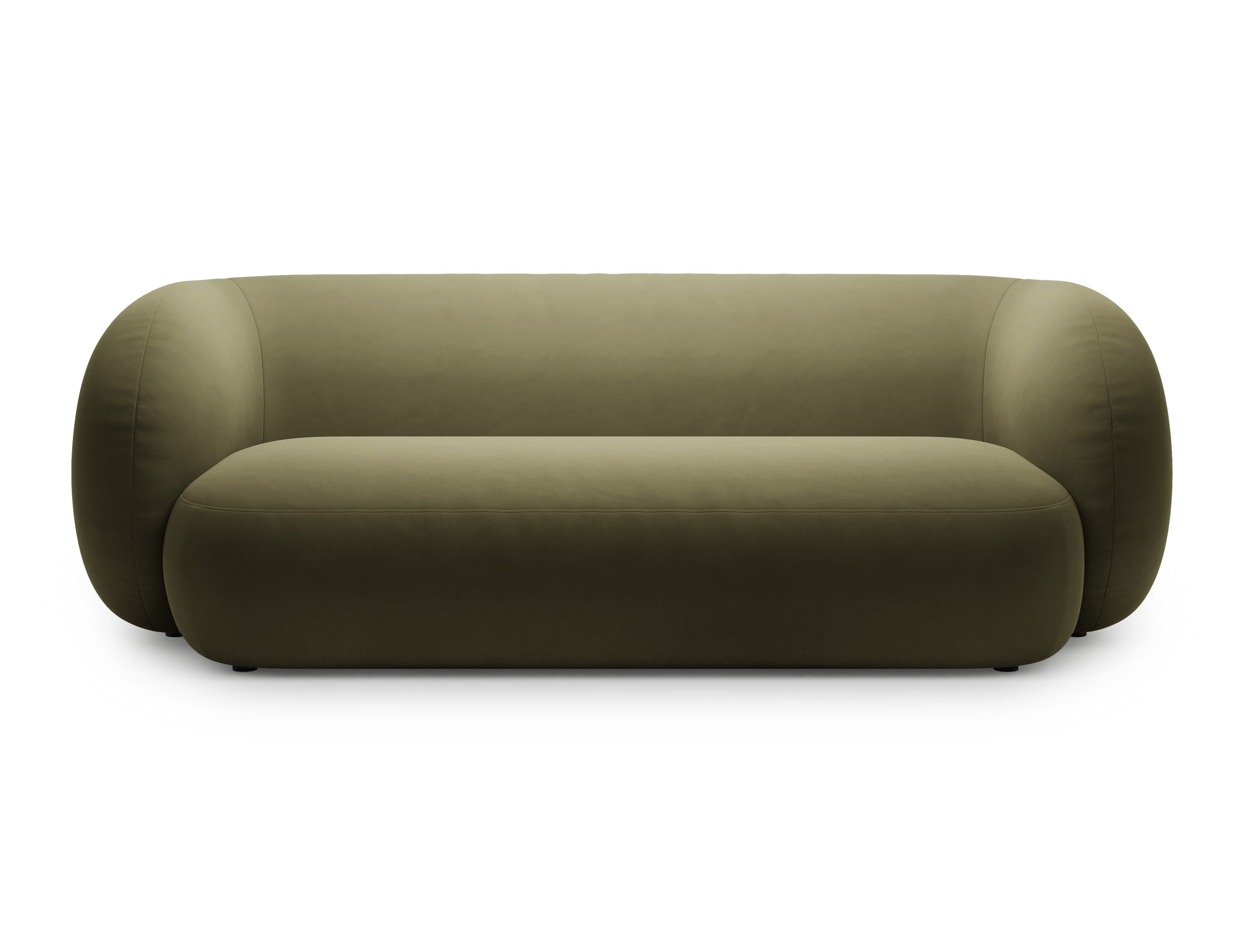 Sofa aksamitna 3-osobowa KATE zielony