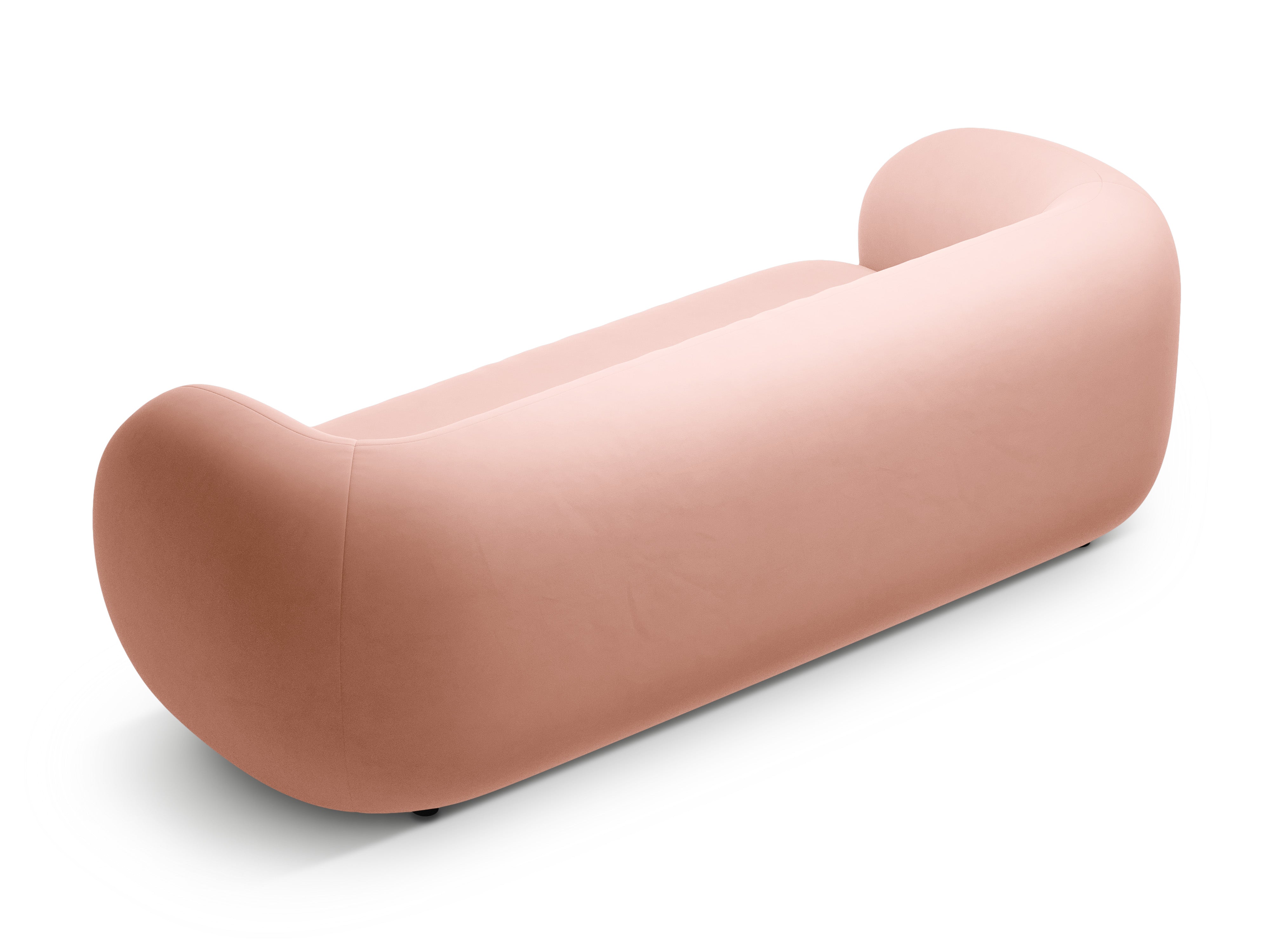 Sofa aksamitna 3-osobowa KATE różowy