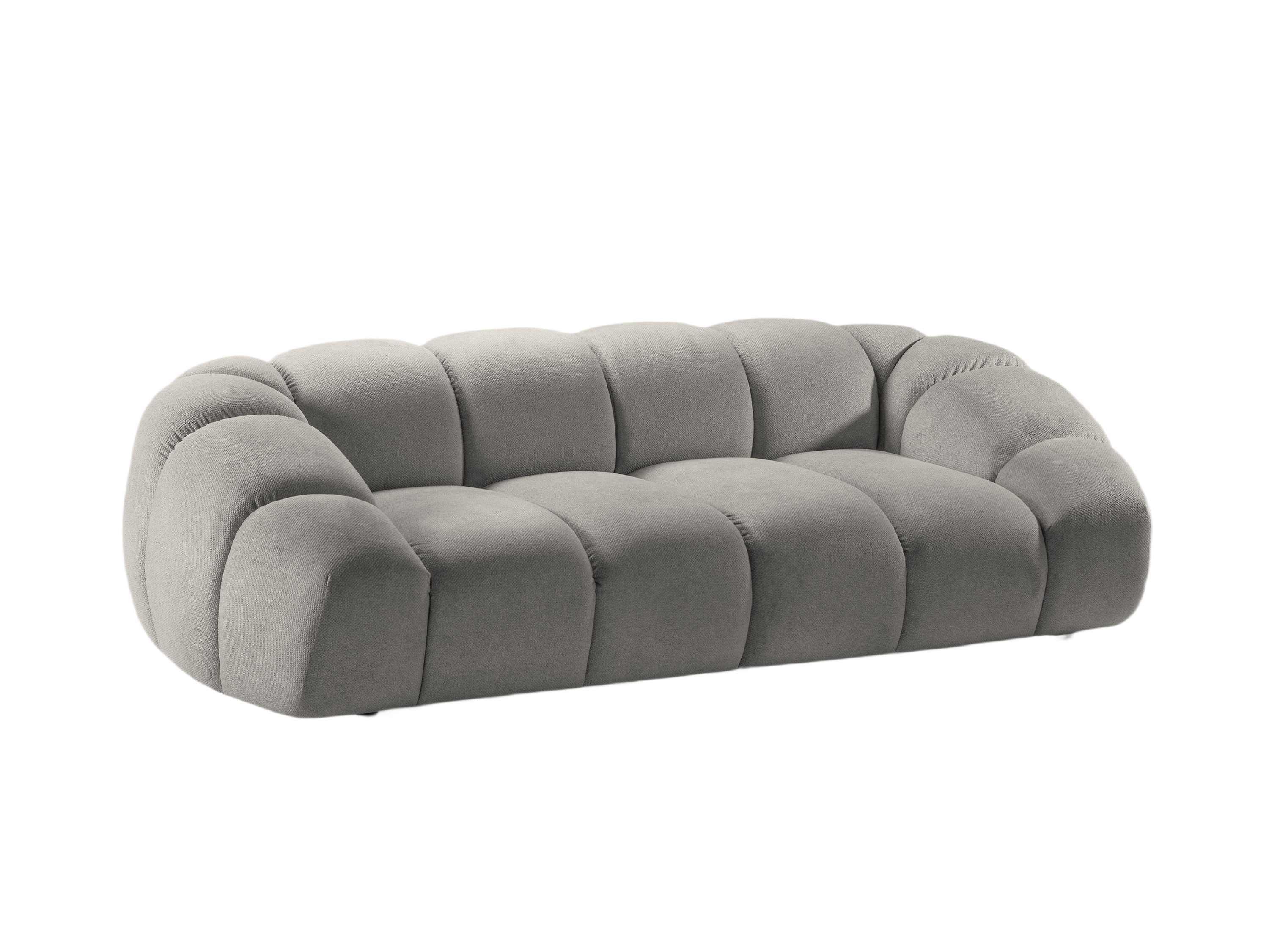 2.5-seater Sofa DIANA light gray chenille