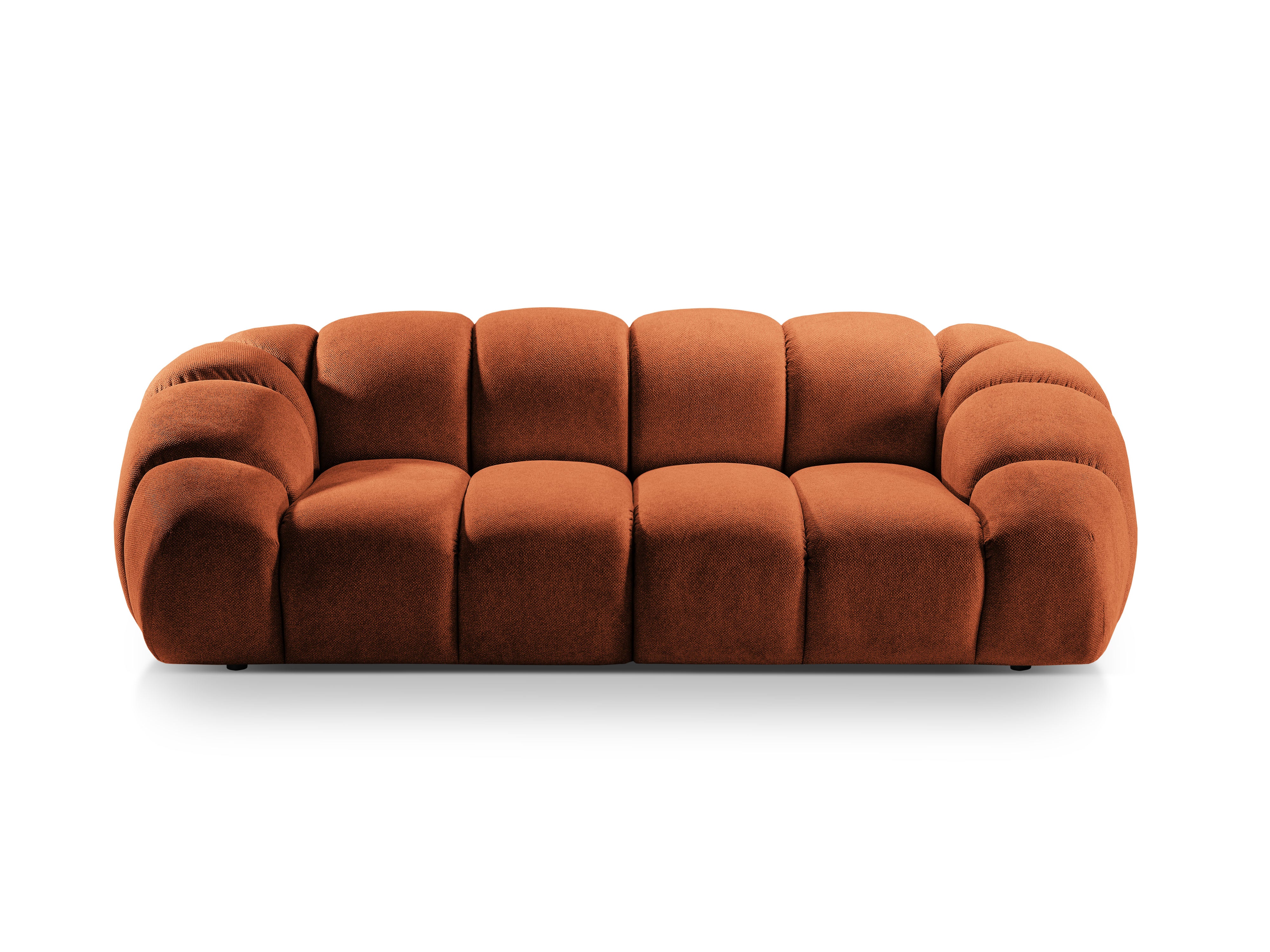 2.5-seater Sofa DIANA terracotta chenille