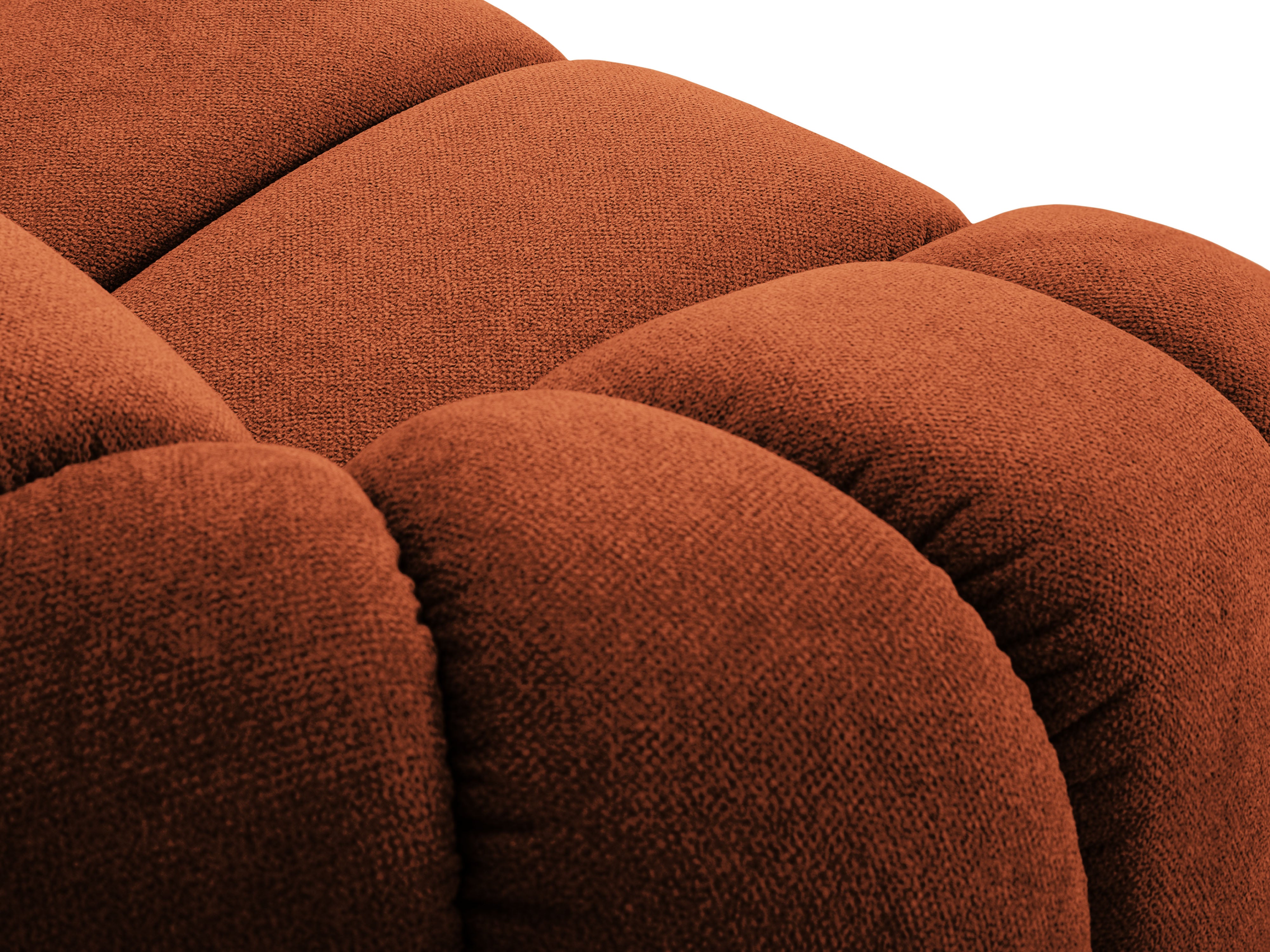 2.5-seater Sofa DIANA terracotta chenille