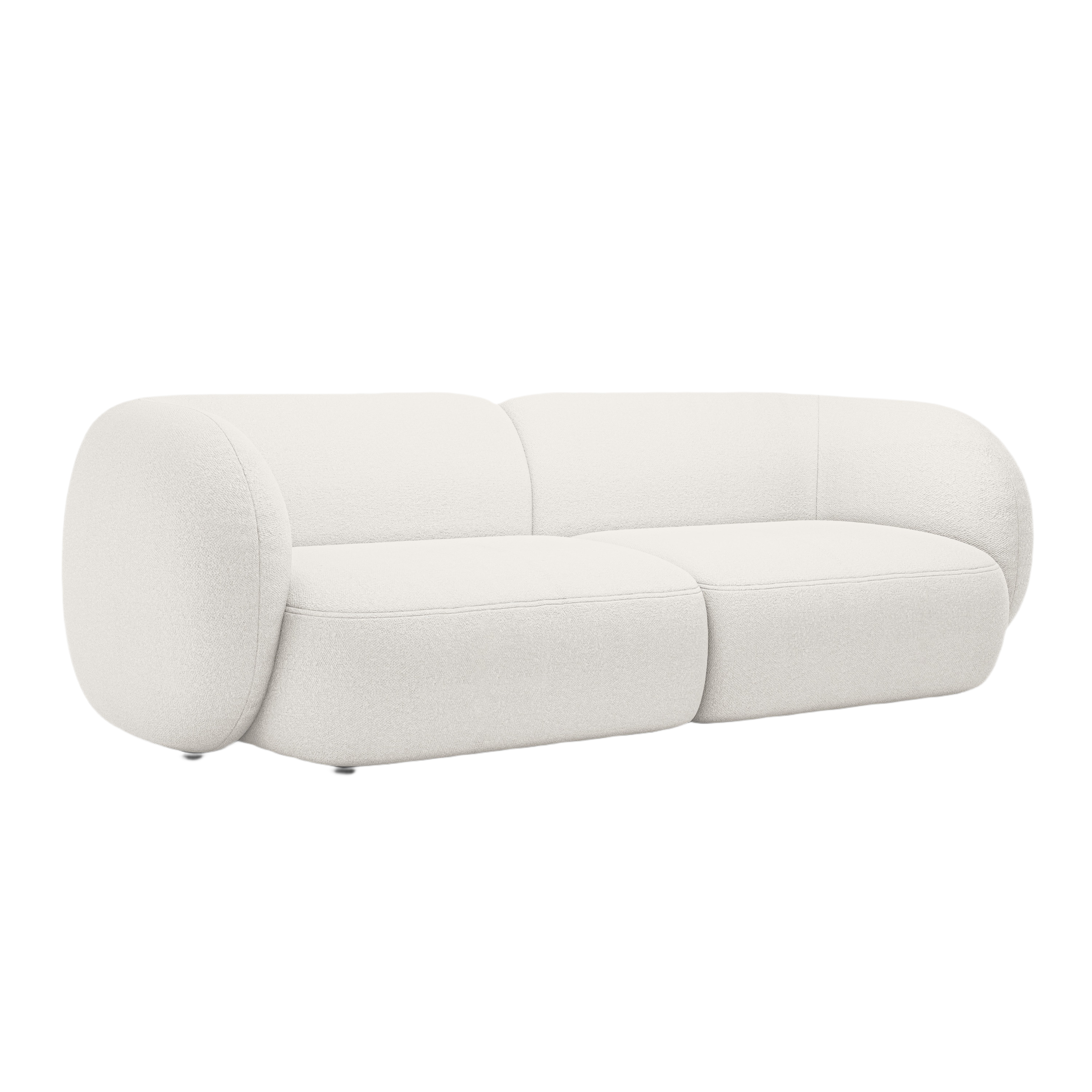 Sofa 4-osobowa KATE biały boucle