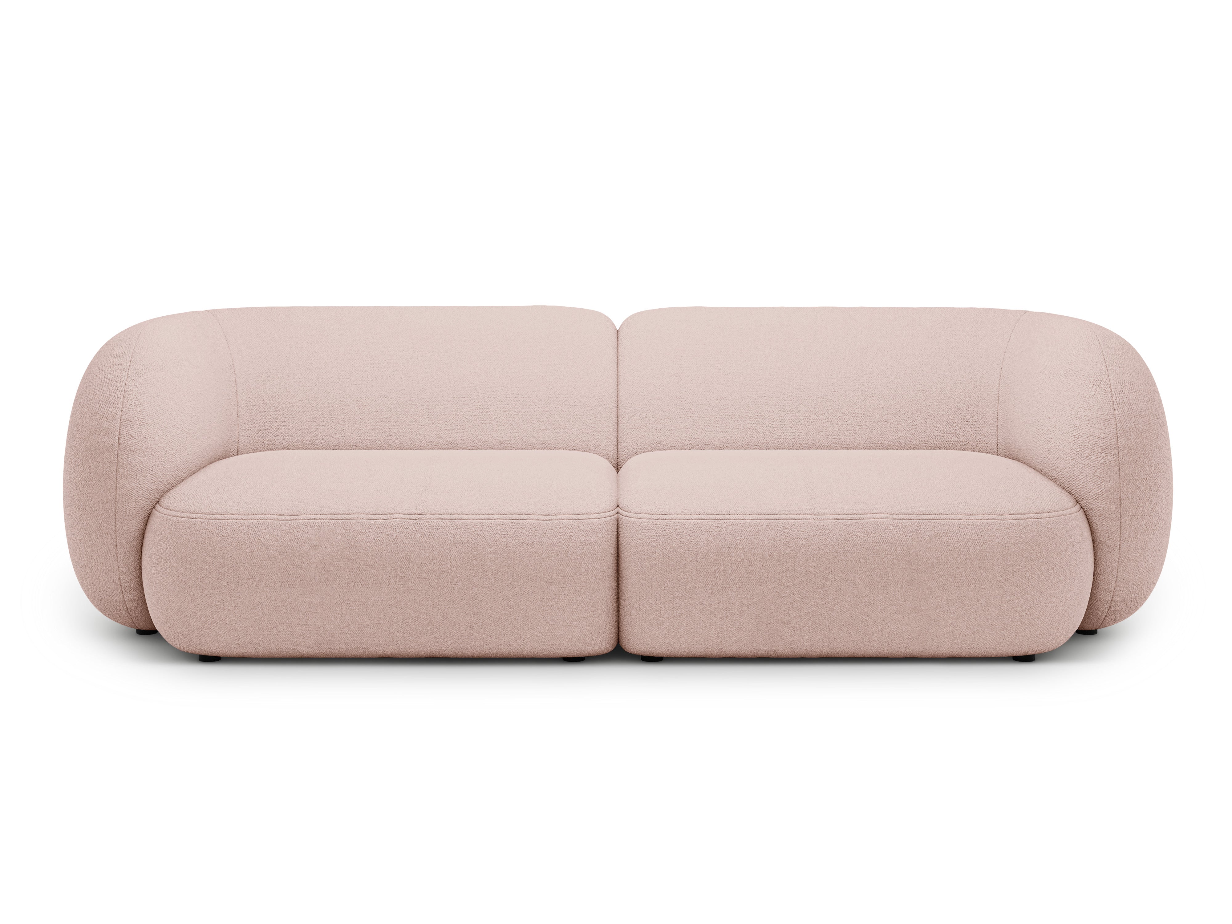 Sofa 4-osobowa KATE różowy boucle