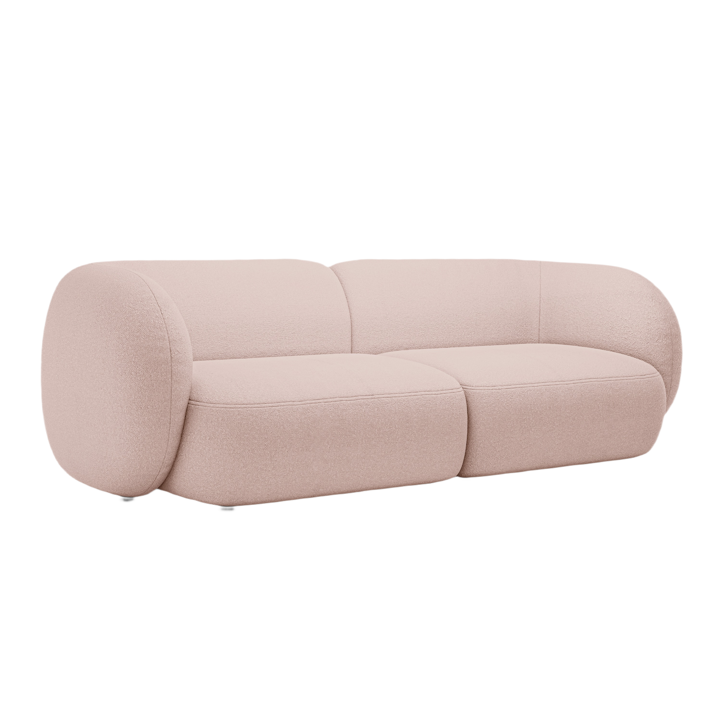 Sofa 4-osobowa KATE różowy boucle