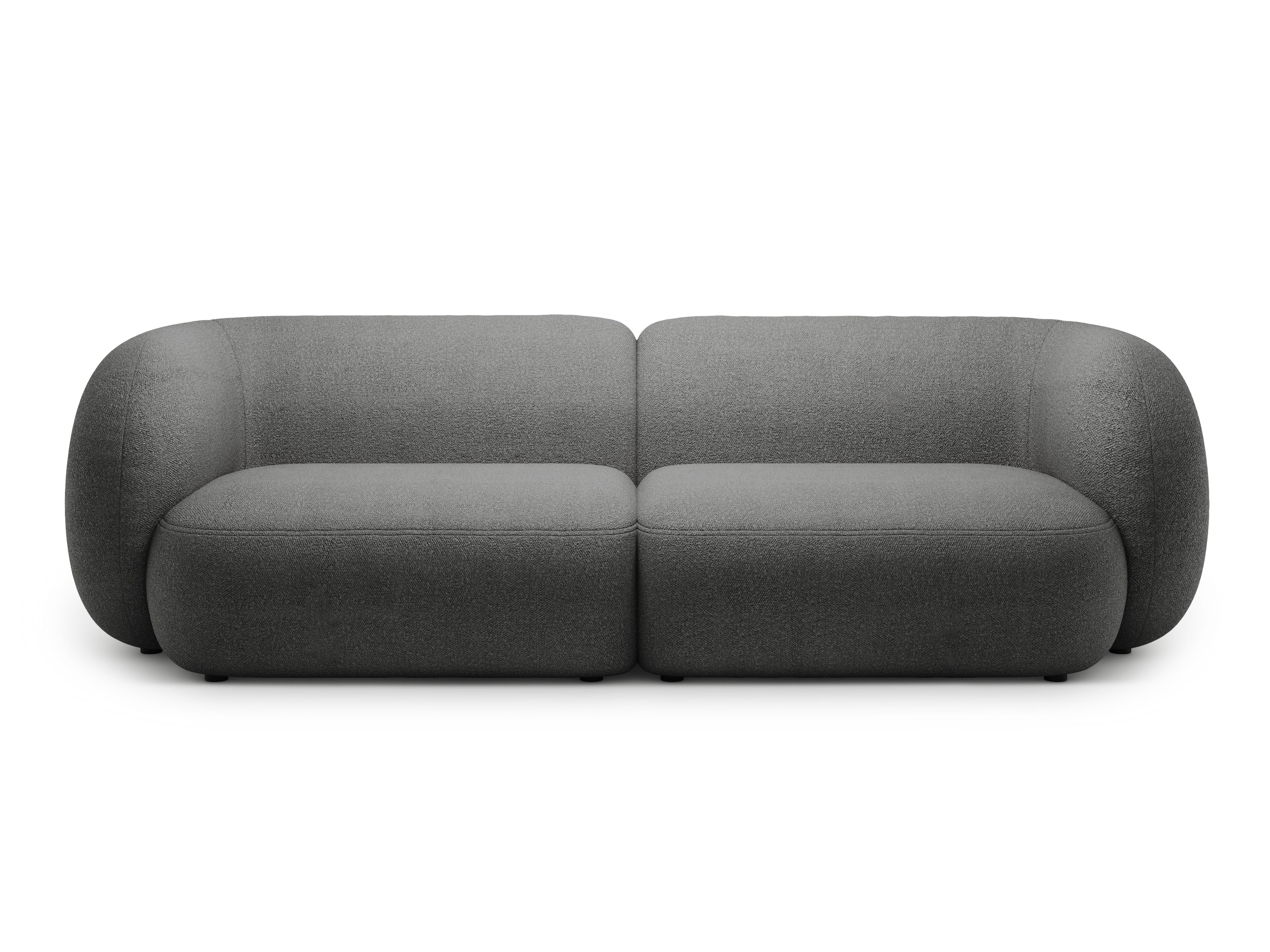 Sofa 4-osobowa KATE ciemnoszary boucle
