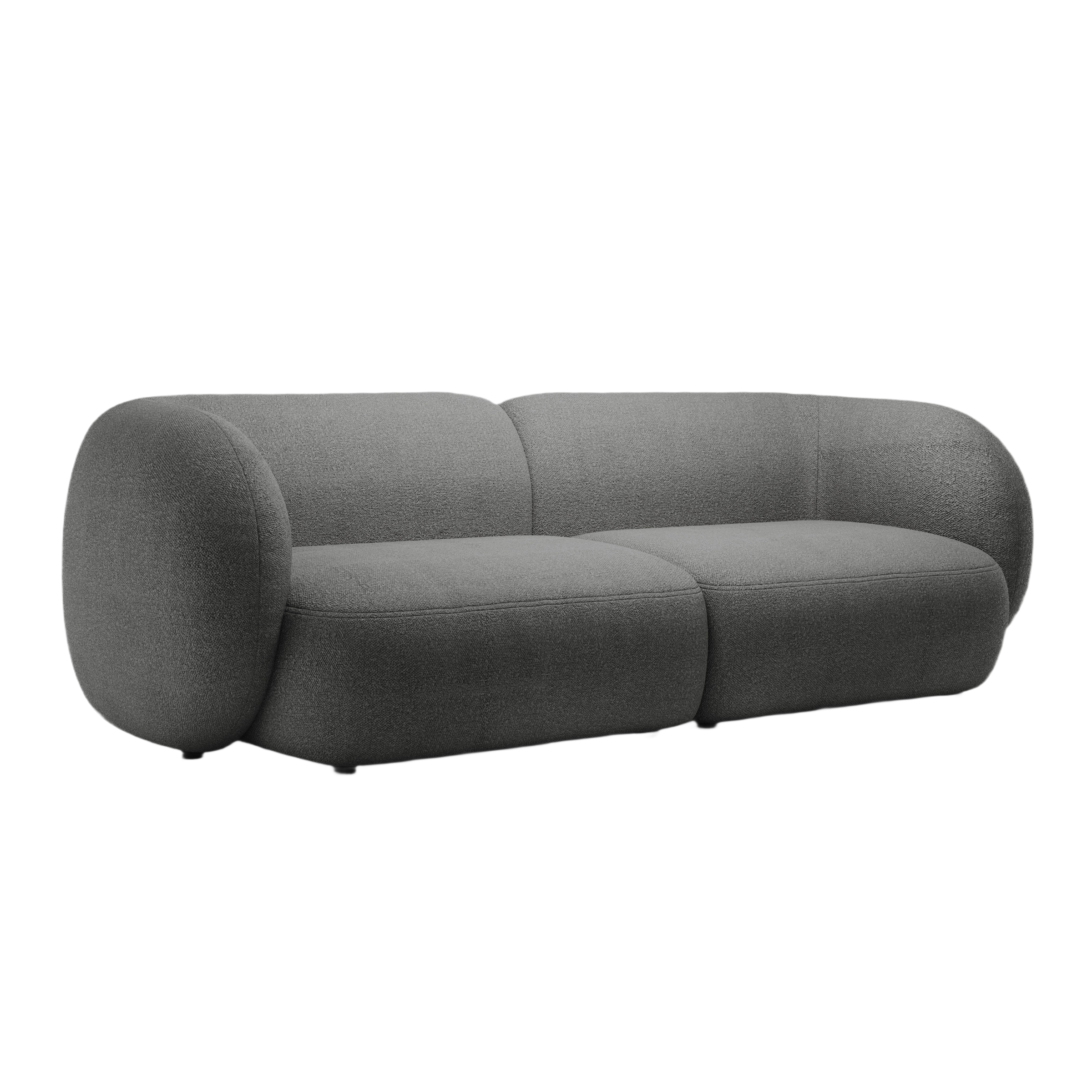 Sofa 4-osobowa KATE ciemnoszary boucle