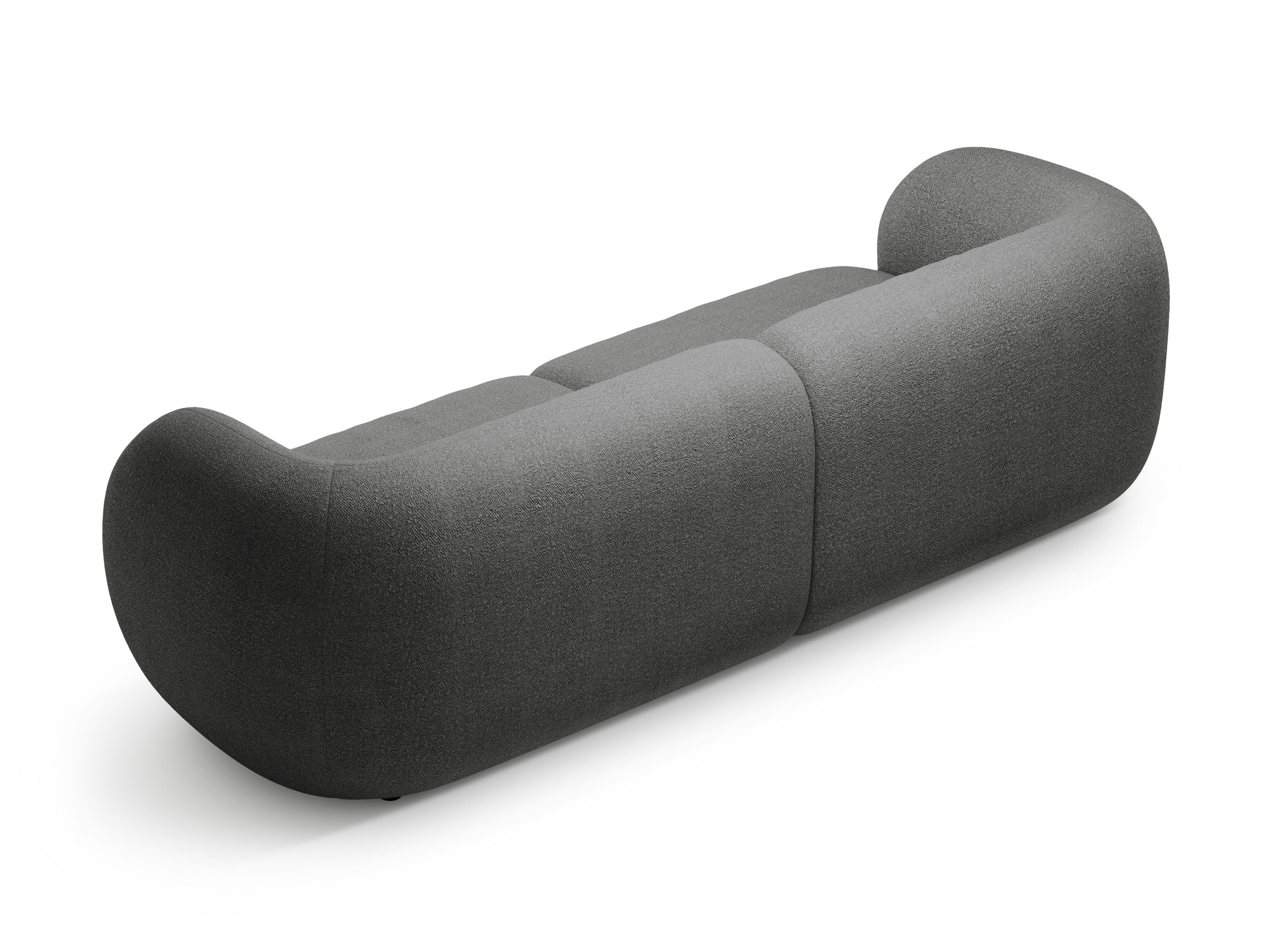 Sofa 4-osobowa KATE ciemnoszary boucle