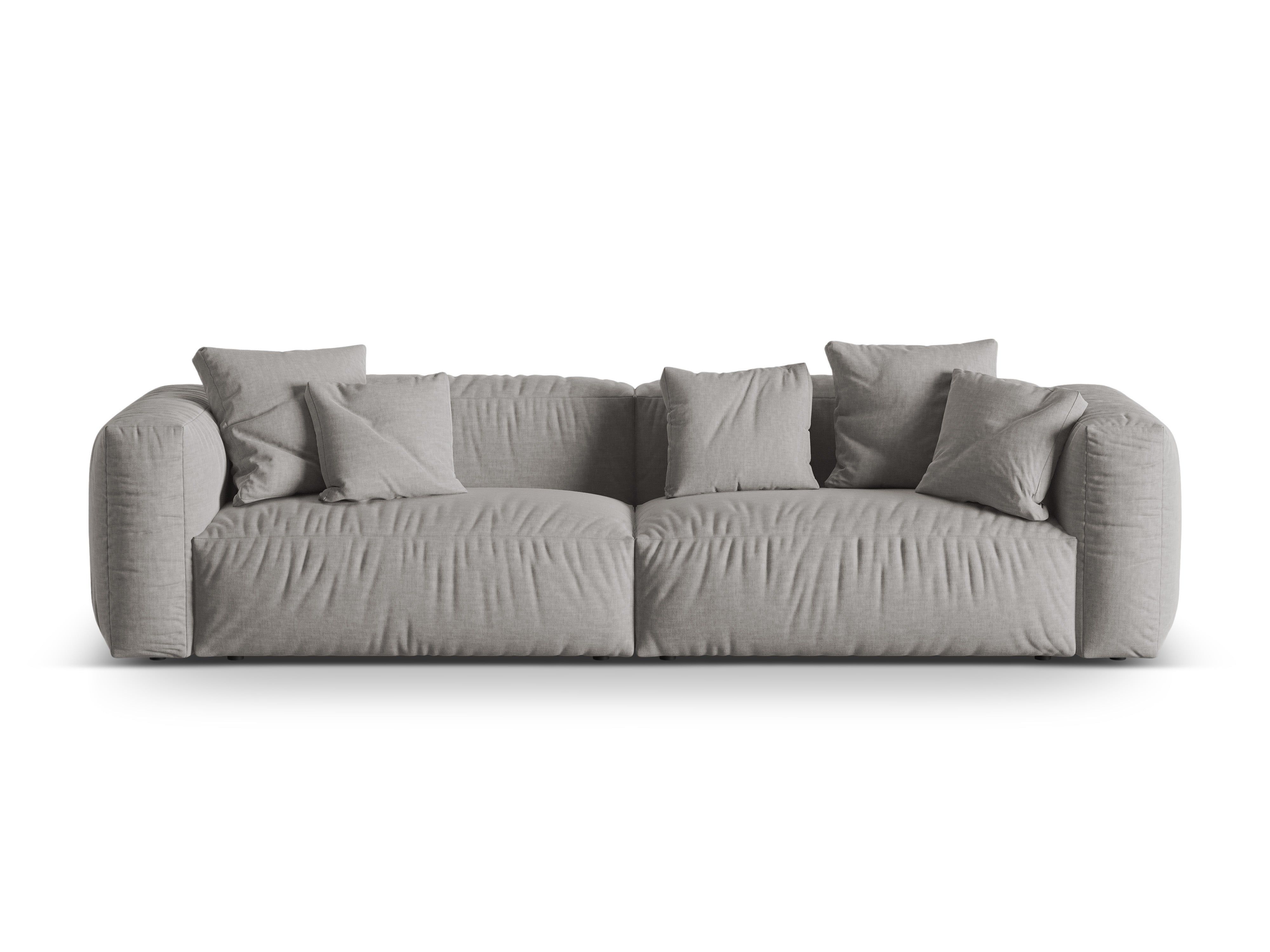4-Personen-Sofa Martina Jasnoszary