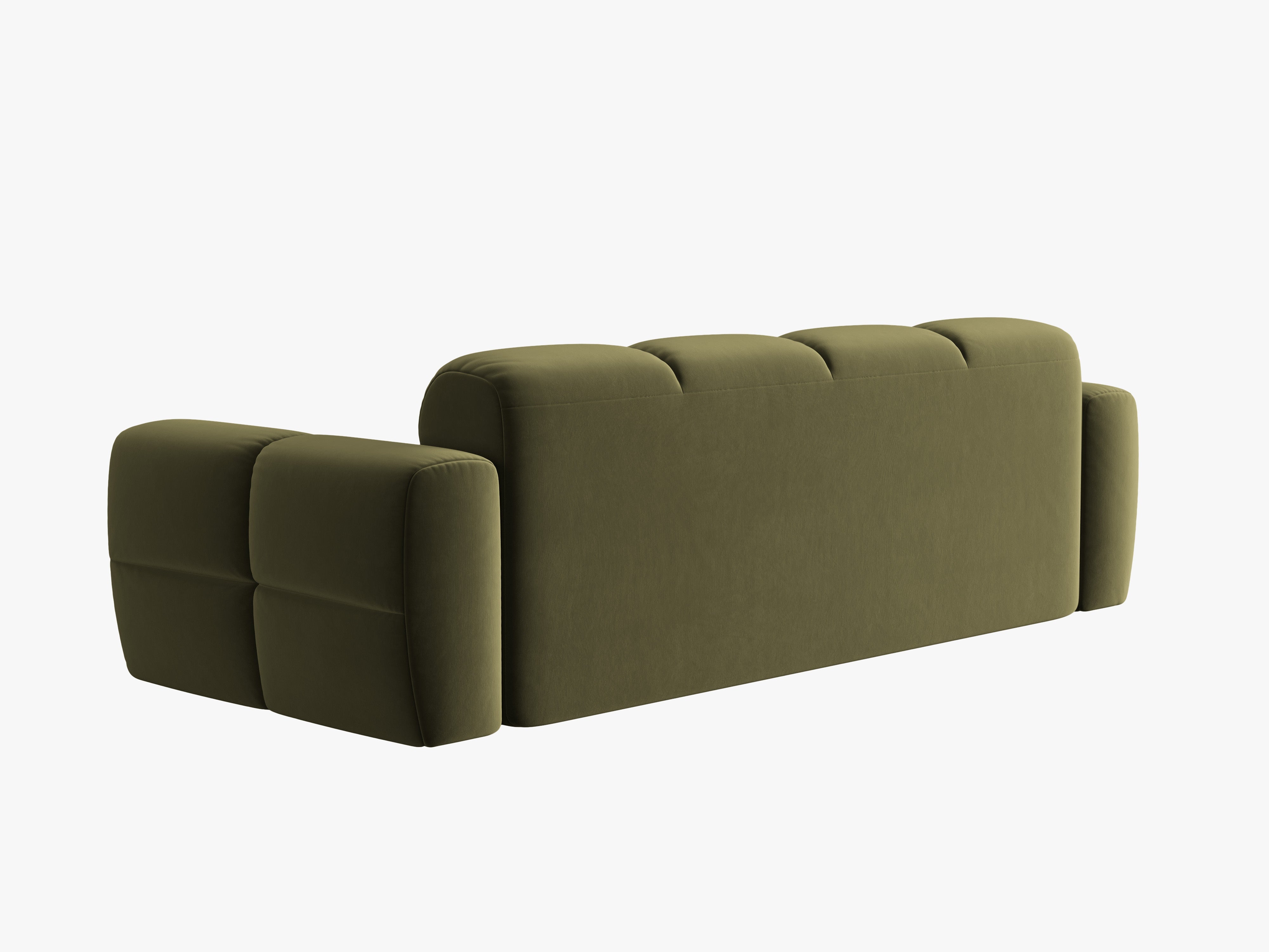 Sofa aksamitna 4-osobowa LISA jasnozielony
