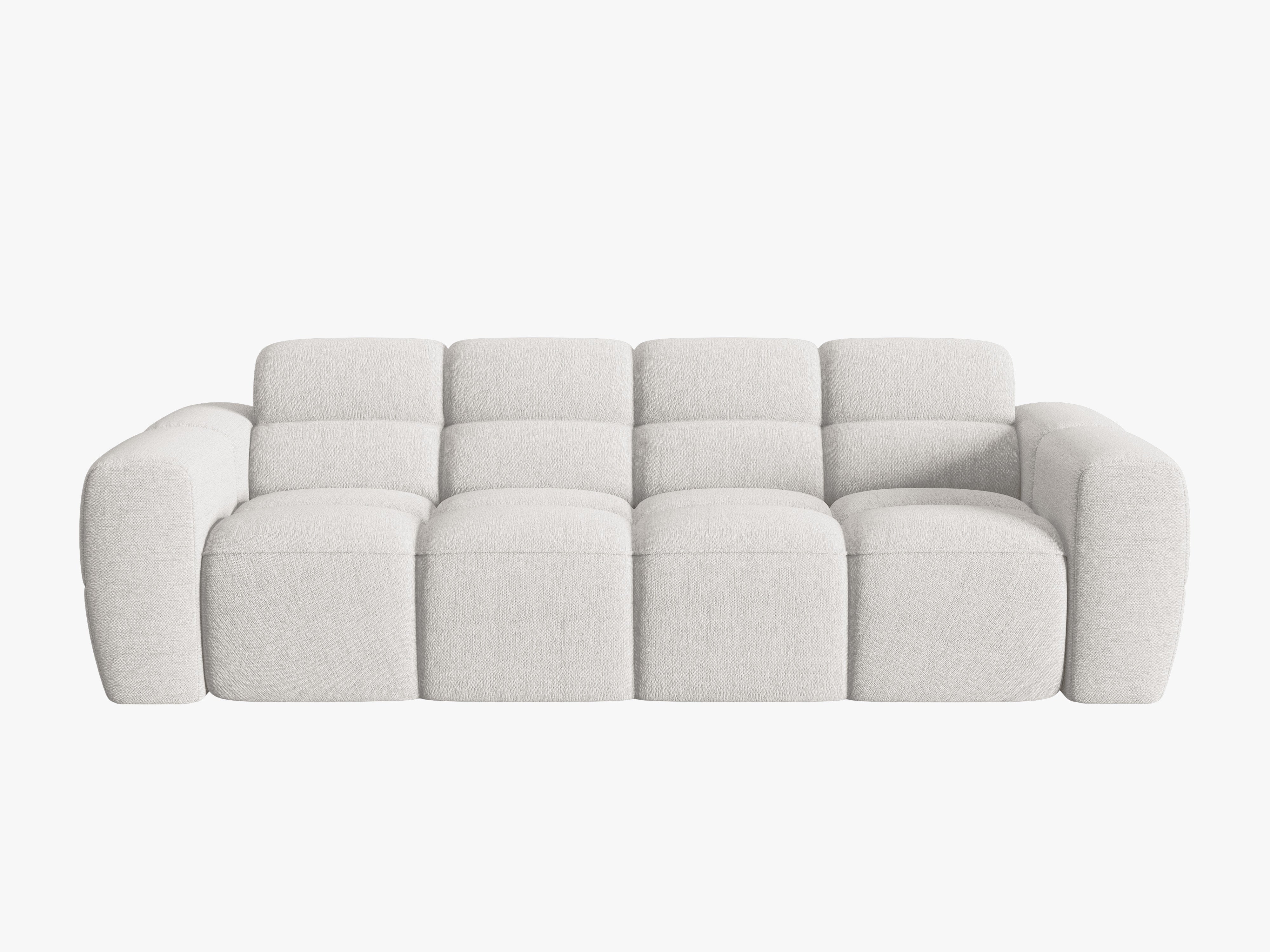 Sofa 4-osobowa LISA jasnoszary szenil