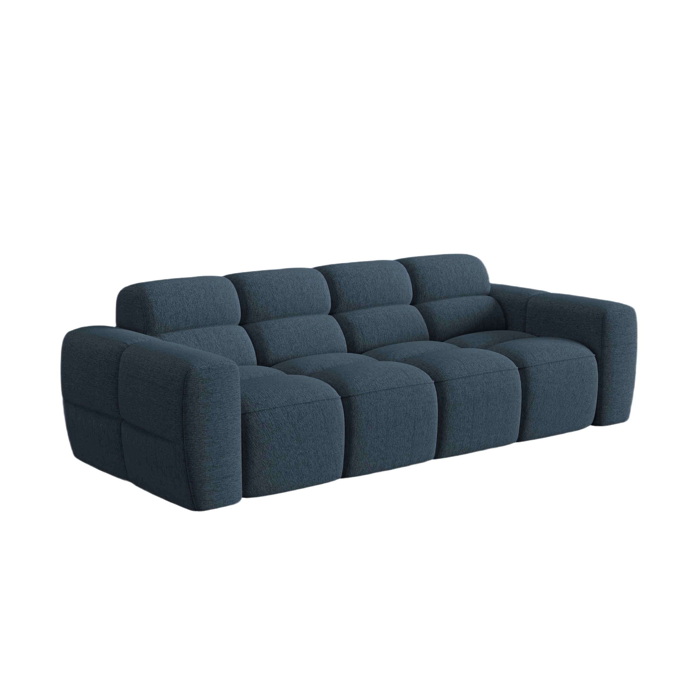Sofa 4-osobowa LISA ciemnoniebieski szenil
